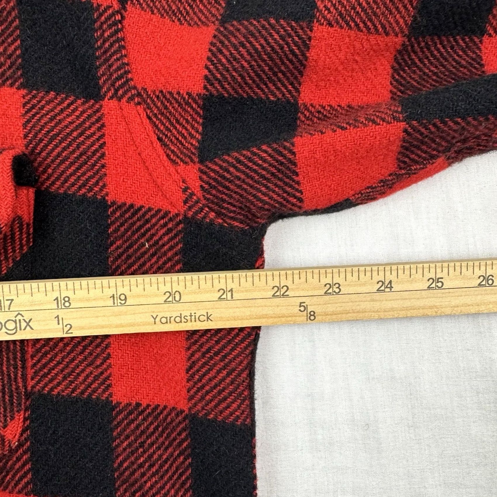 Parker VINTAGE Parker Wilder Shirt Adult Medium Wool Button Up Buffalo Plaid 1960s Mens Size US M / EU 48-50 / 2 - 6 Thumbnail