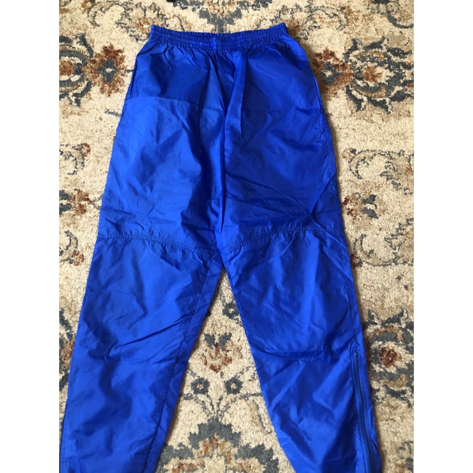 Nike VINTAGE Nike Track Pants Mens L Blue Nylon Warm Up Windbreaker Athletic 90s Size US 33 - 3 Thumbnail