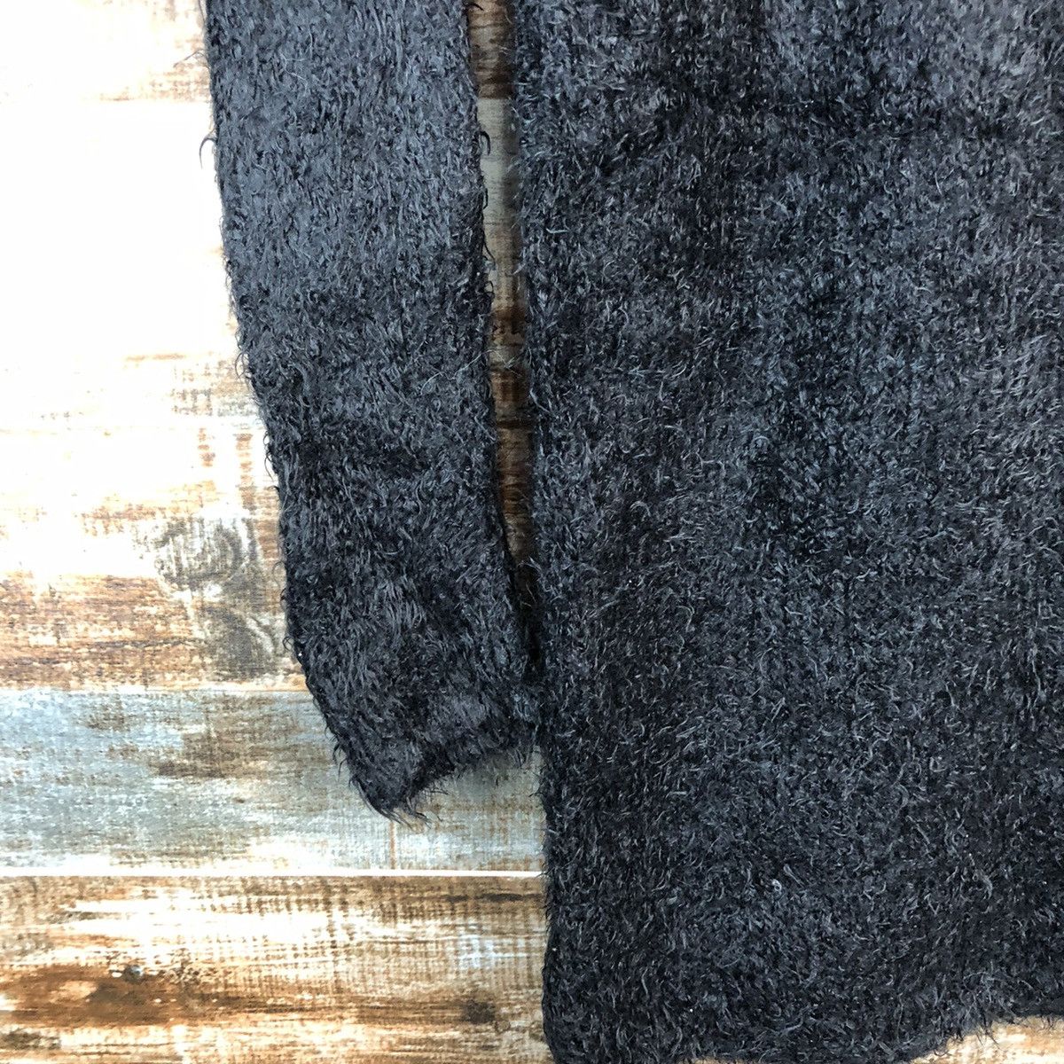 Vintage DL Rienda Black fur shaggy Knitwear #C233 Size M / US 6-8 / IT 42-44 - 15 Thumbnail