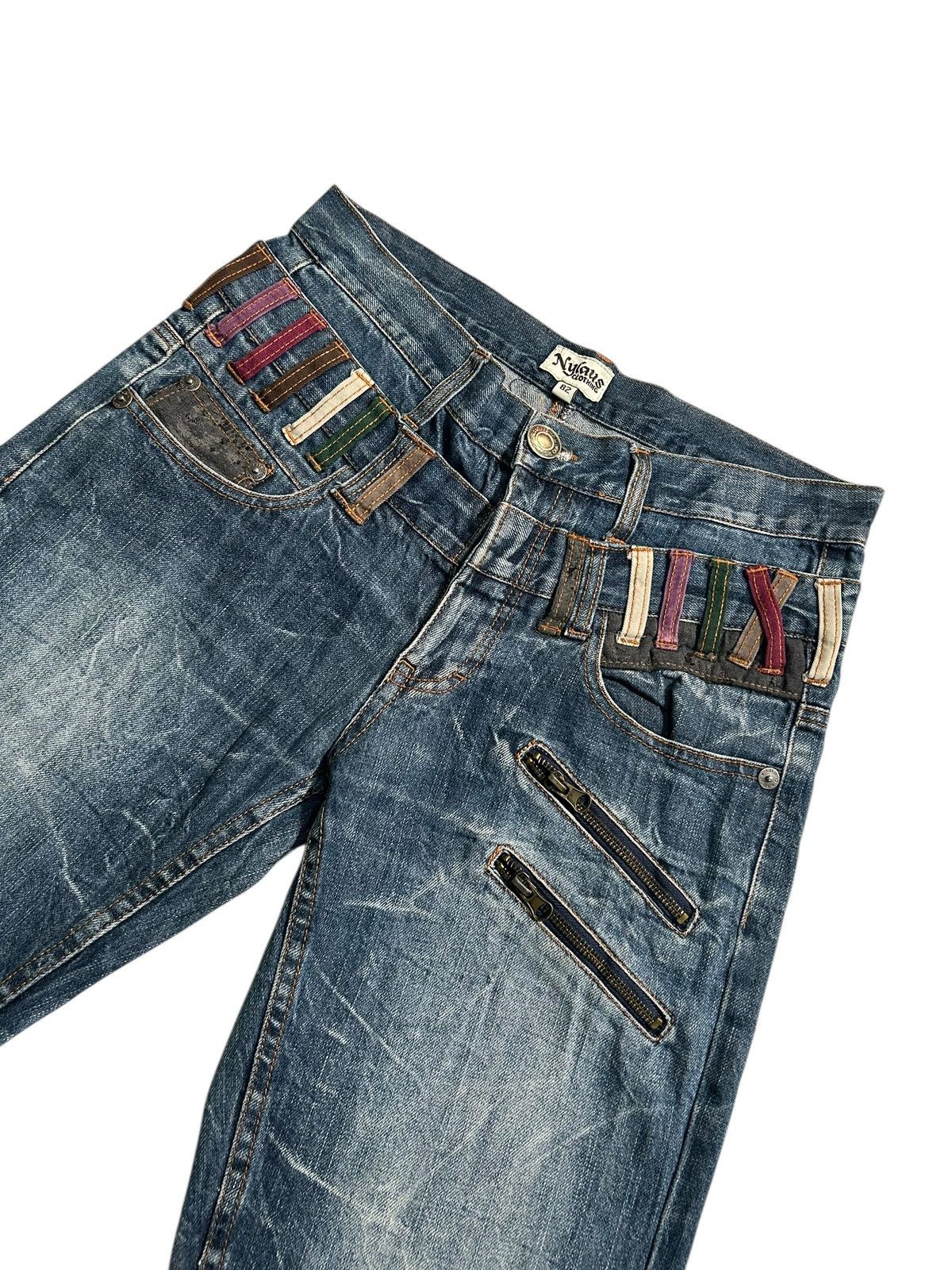 Japanese Brand × Kapital × Vintage Double Waist Nylaus Japanese Punk Style Denim Jeans Size US 32 / EU 48 - 4 Thumbnail