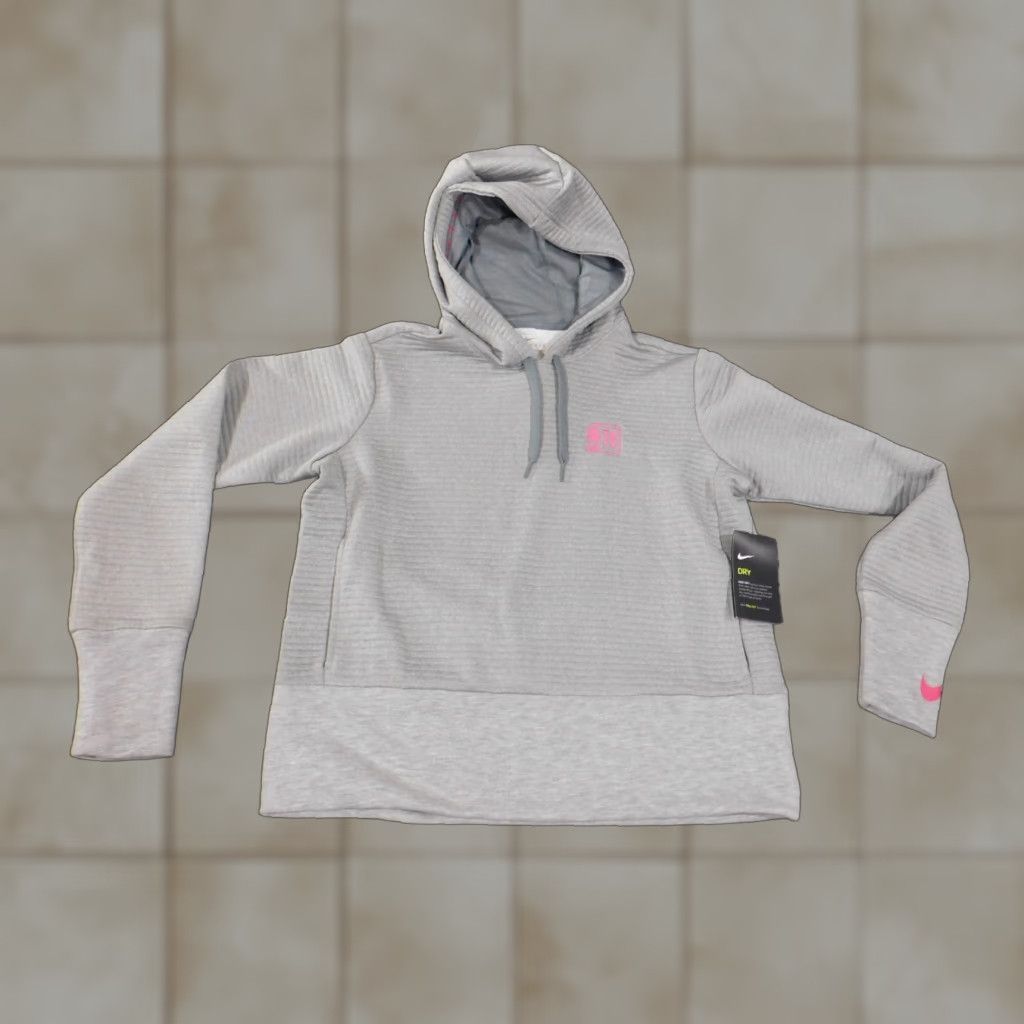 Nike Nike Hoodie Womens S Gray Pullover Dri-FIT Long Sleeve Crewneck Pocket NBA Swoosh Classic Pullover Sweatshirt Size S / US 4 / IT 40 - 1 Thumbnail