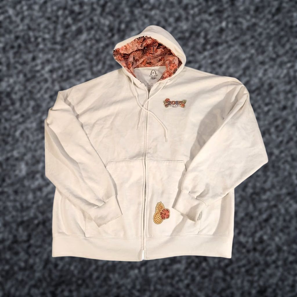 Disney VINTAGE Disney Aulani Hoodie Sweatshirt Mens 2XL White 2015 Minnie Full Zip Graphic Size US XXL / EU 58 / 5 - 1 Thumbnail