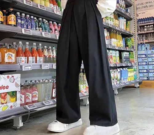 Japanese Brand × Vintage Pleated flare black dress pants Size US 36 / EU 52 - 1 Thumbnail