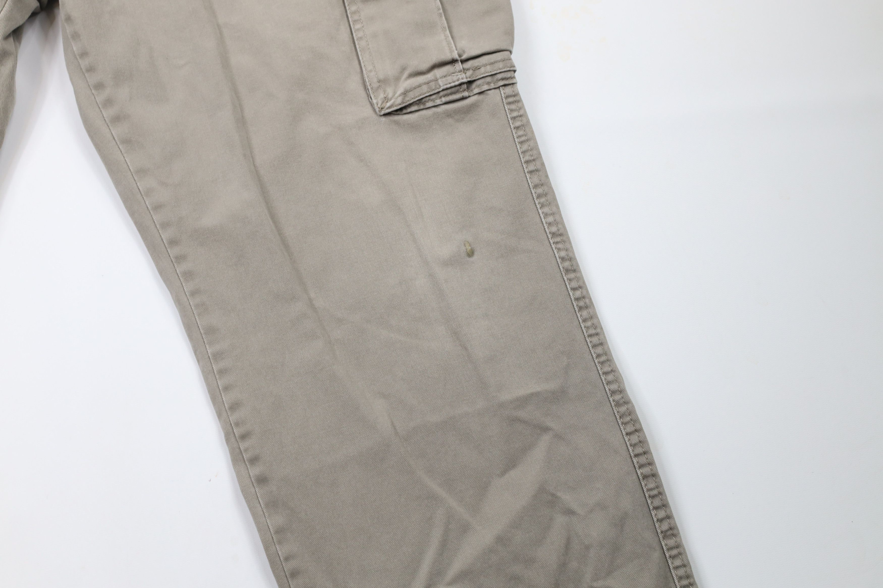 Nautica × Vintage Vintage 90s Nautica Baggy Fit Wide Leg Cargo Pants Beige Size US 40 / EU 56 - 5 Thumbnail