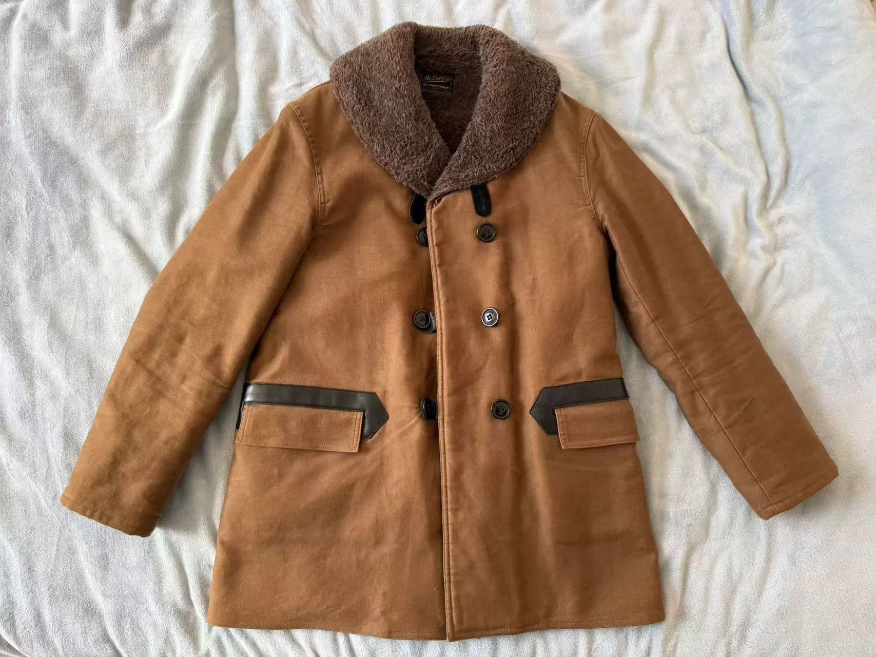 Traditional Weatherwear Stylish Timeworn Co Brown Overcoat Size US XL / EU 56 / 4 - 1 Thumbnail