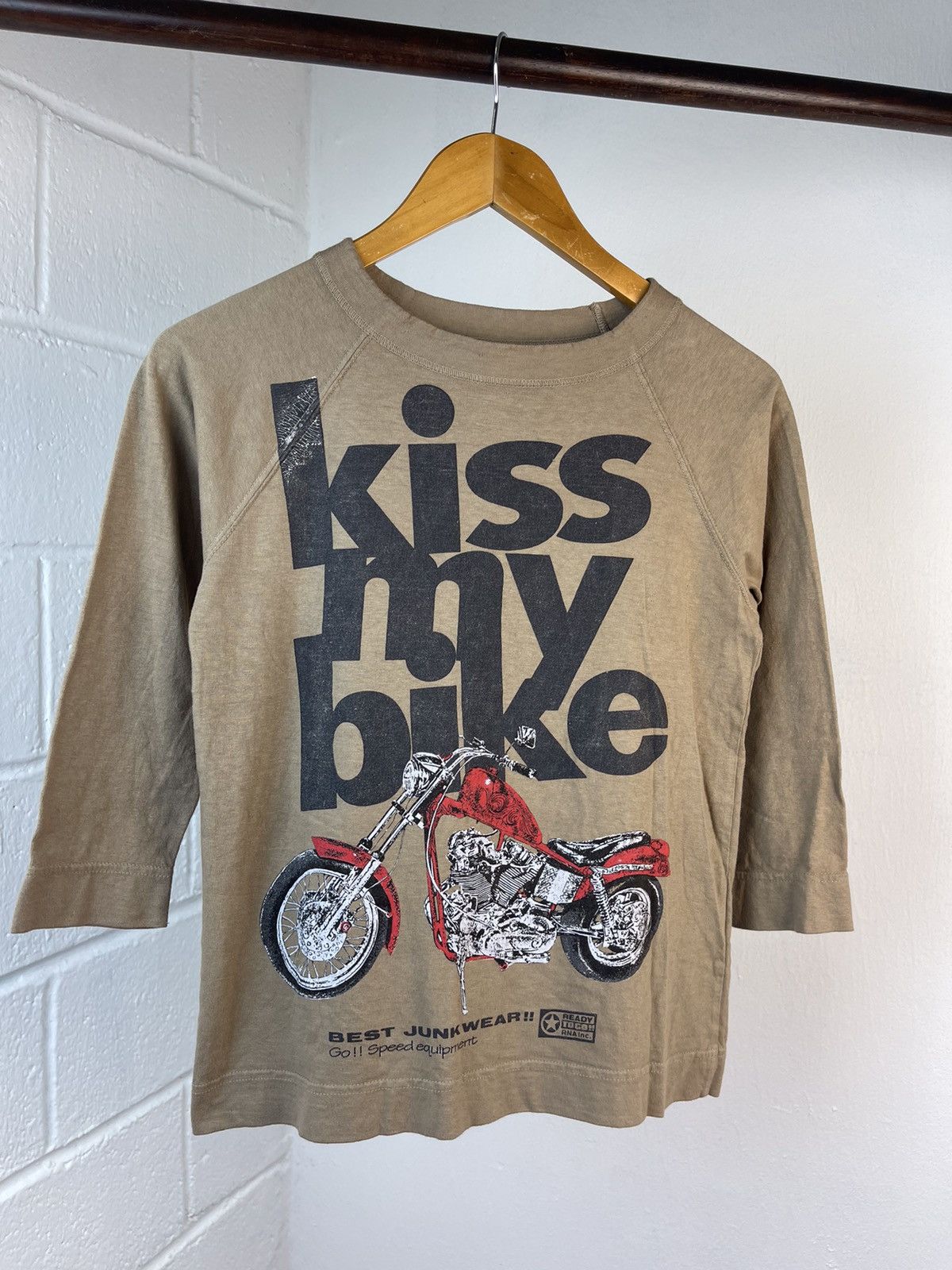 Hysteric Glamour × KMRii × Le Grande Bleu (L.G.B.) Rna inc Kiss My Bike Raglan Tee Size XS / US 0-2 / IT 36-38 - 5 Thumbnail
