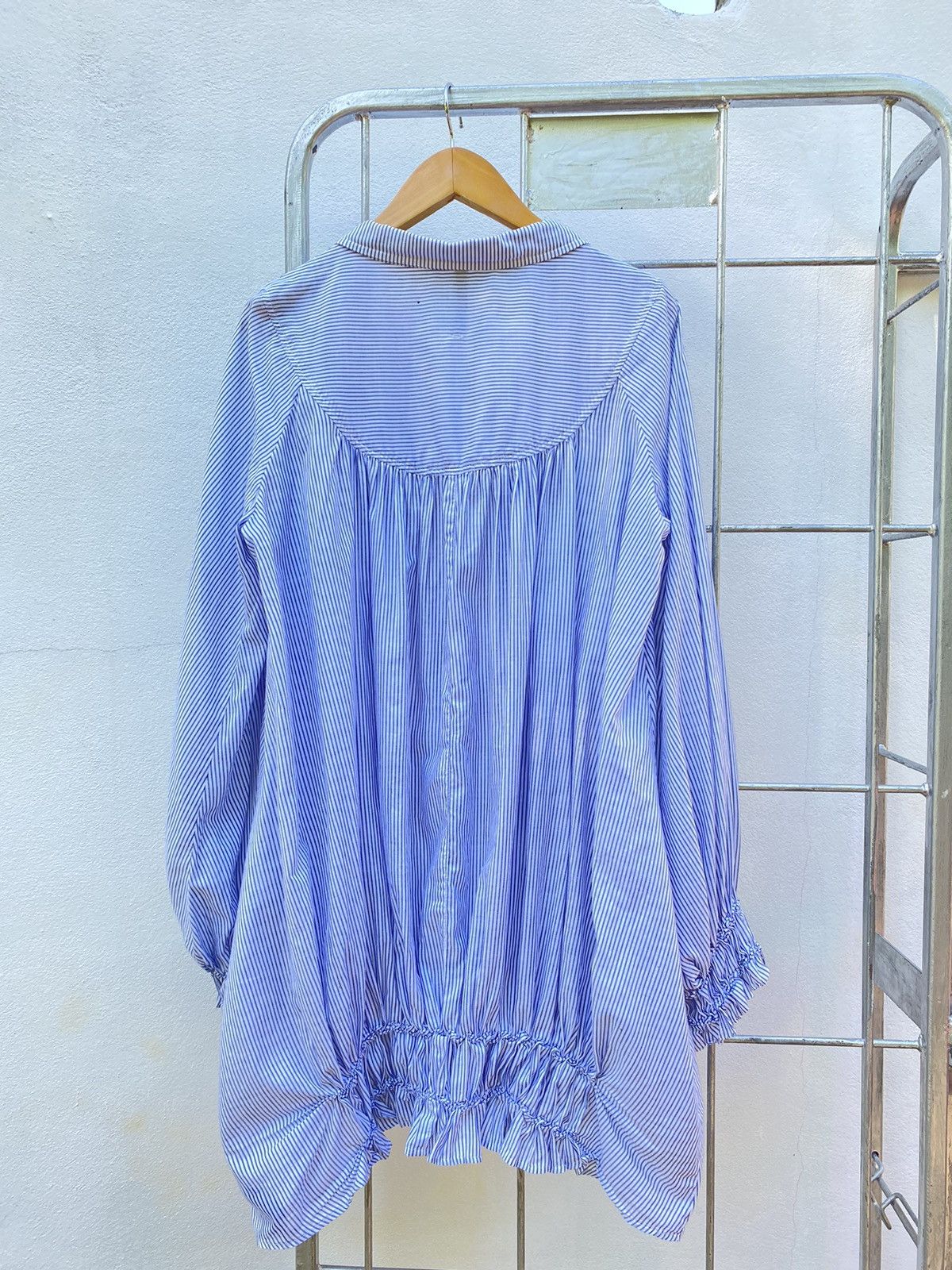 Frapbois FRAPBOIS Blue and white striped blouse Size ONE SIZE - 2 Thumbnail