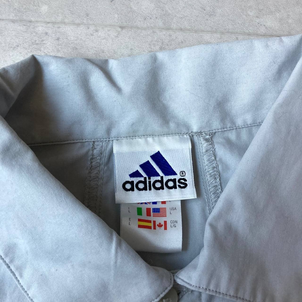 Adidas Vintage Y2k Adidas Button Up Shirt Size US L / EU 52-54 / 3 - 5 Thumbnail