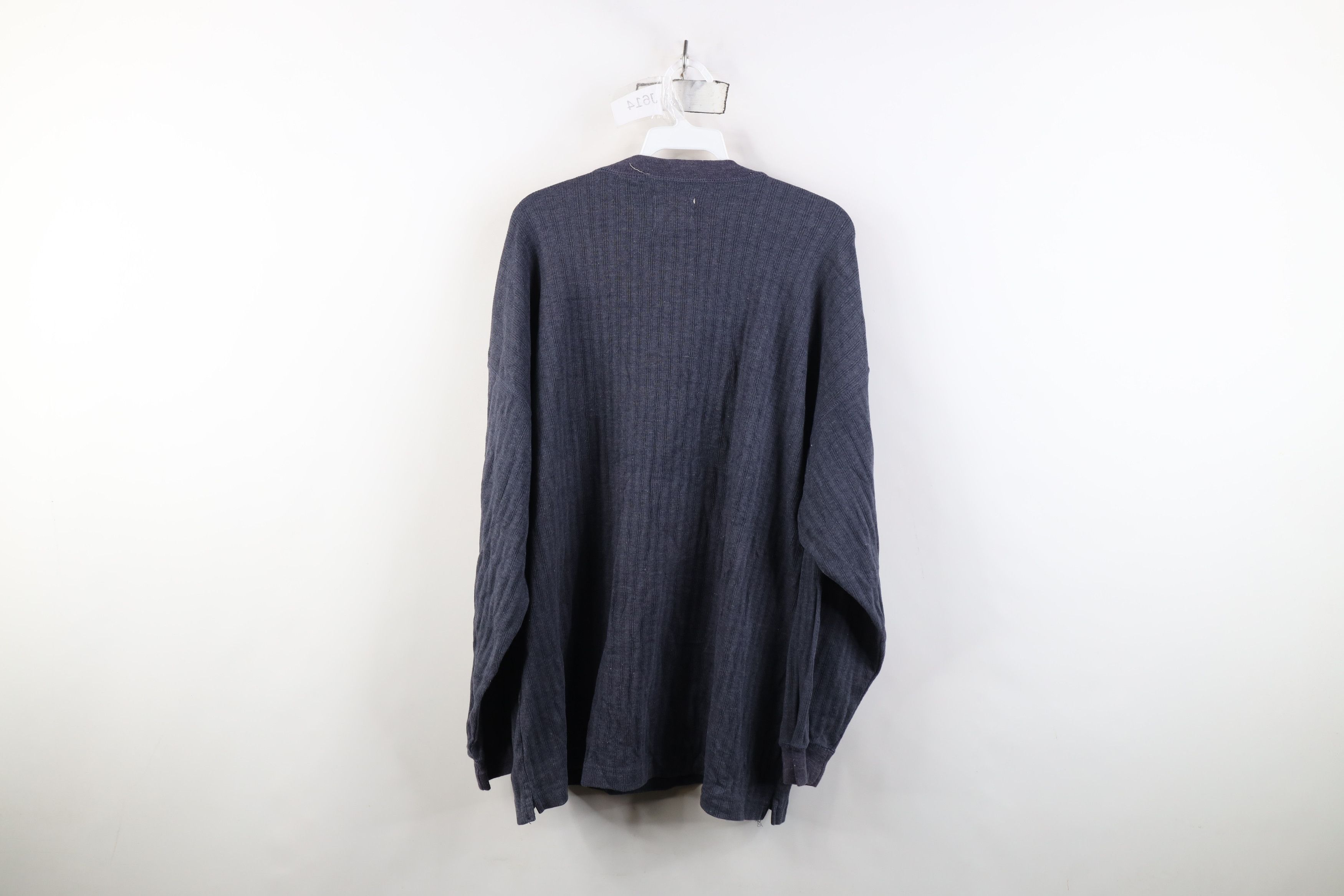 Vintage Vintage 90s Streetwear Knit Long Sleeve Henley T-Shirt Size US XL / EU 56 / 4 - 12 Thumbnail