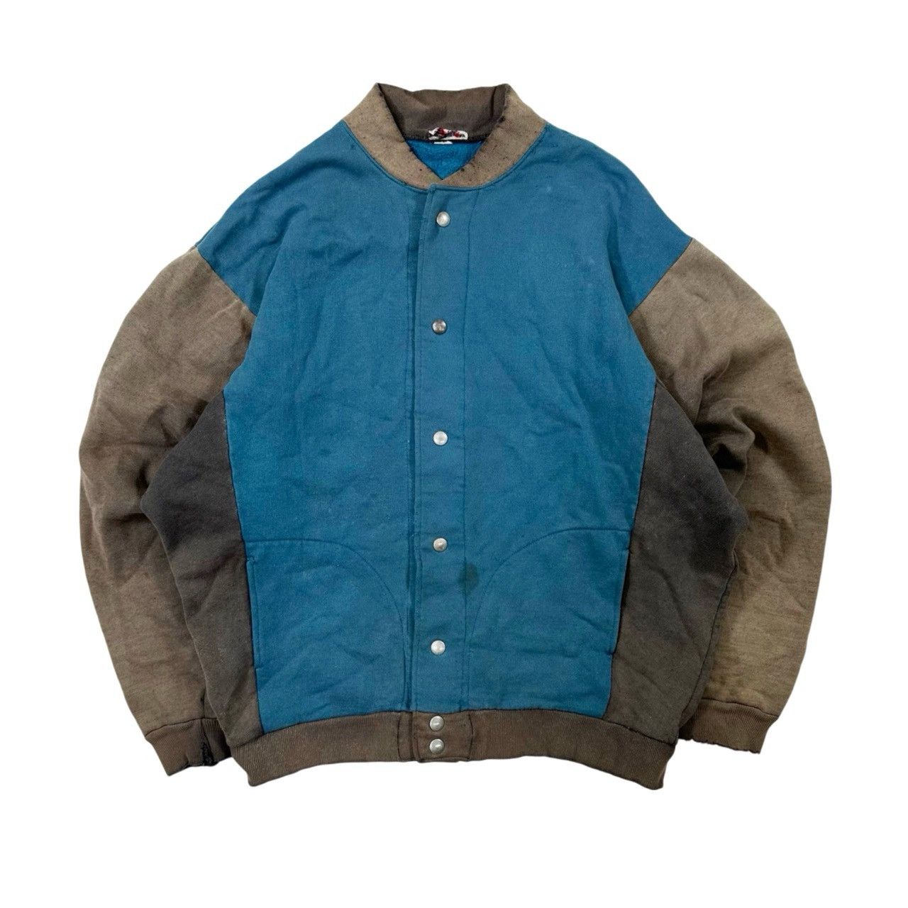 Vintage Vintage 90s Big Print Wolf Nature Button Up Sweater Size US M / EU 48-50 / 2 - 1 Thumbnail