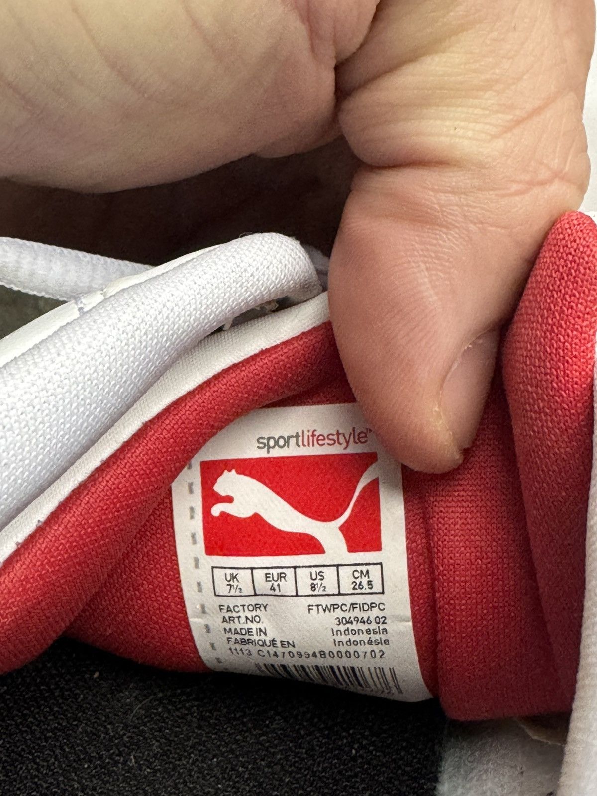 Vintage Vintage White Puma Ferrari Low Top Leather Casual Sneaker Size US 8.5 / IT 38.5 - 5 Thumbnail