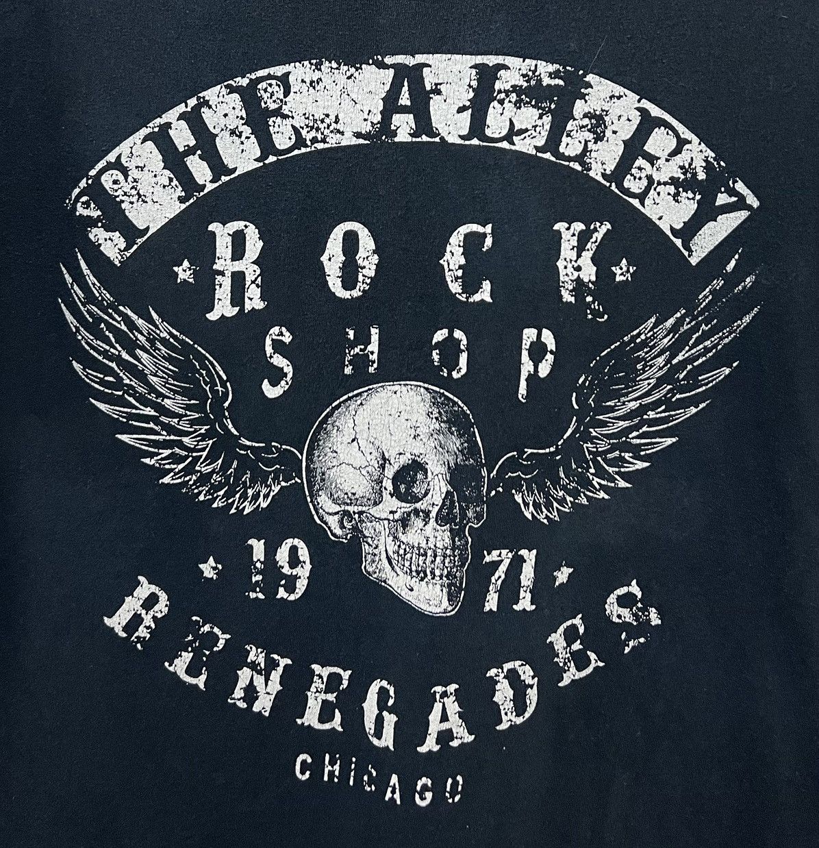 Gildan × Vintage THE ALLEY CHICAGO ROCK SHOP 1971 RENEGADES SHIRT Size US M / EU 48-50 / 2 - 3 Thumbnail
