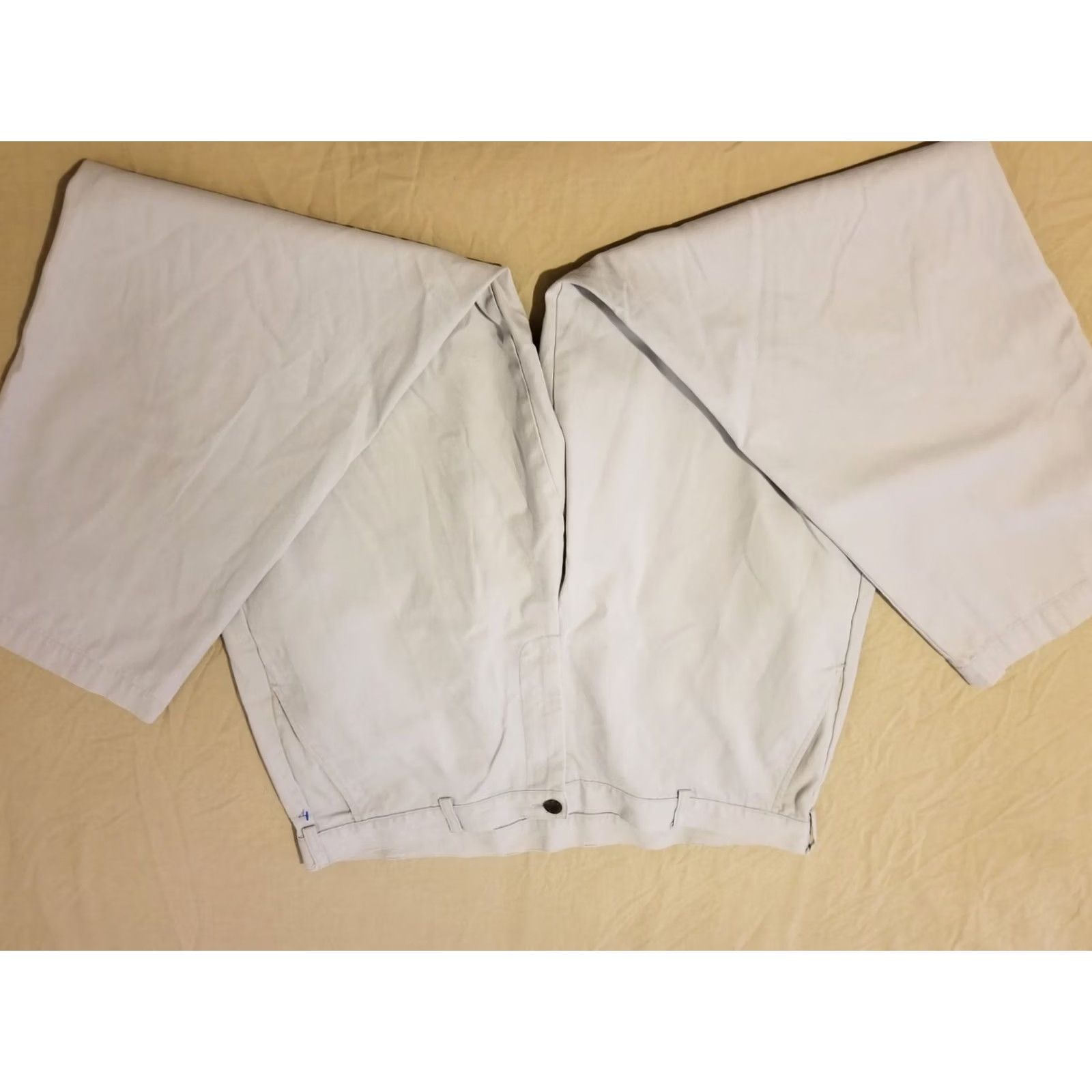 Brooks Brothers Brooks Brothers Dress Mens 40 Gray Khaki Pants 40x32 Cotton Slack Chino Trouser 42x32 Size US 40 / EU 56 - 3 Thumbnail