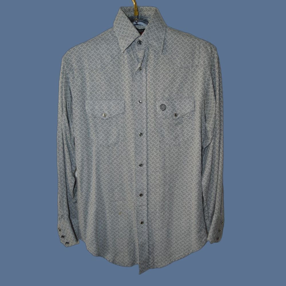 Wrangler VINTAGE Wrangler Shirt Mens George Strait Troubadour Diamond Snap Rodeo Western Med Size US M / EU 48-50 / 2 - 1 Thumbnail