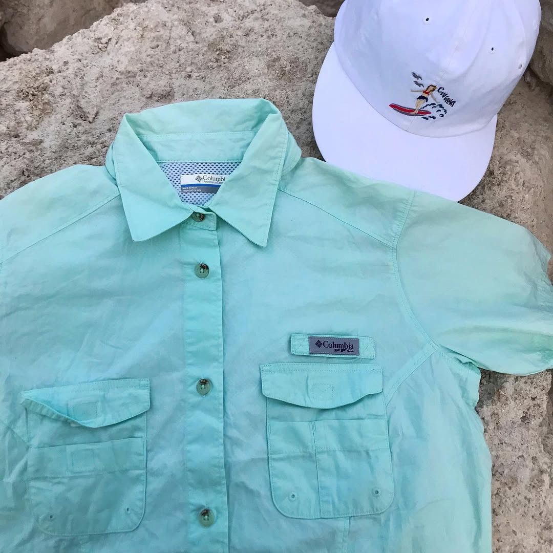 Columbia Natural organic Sea Blue Columbia Hunting shirt