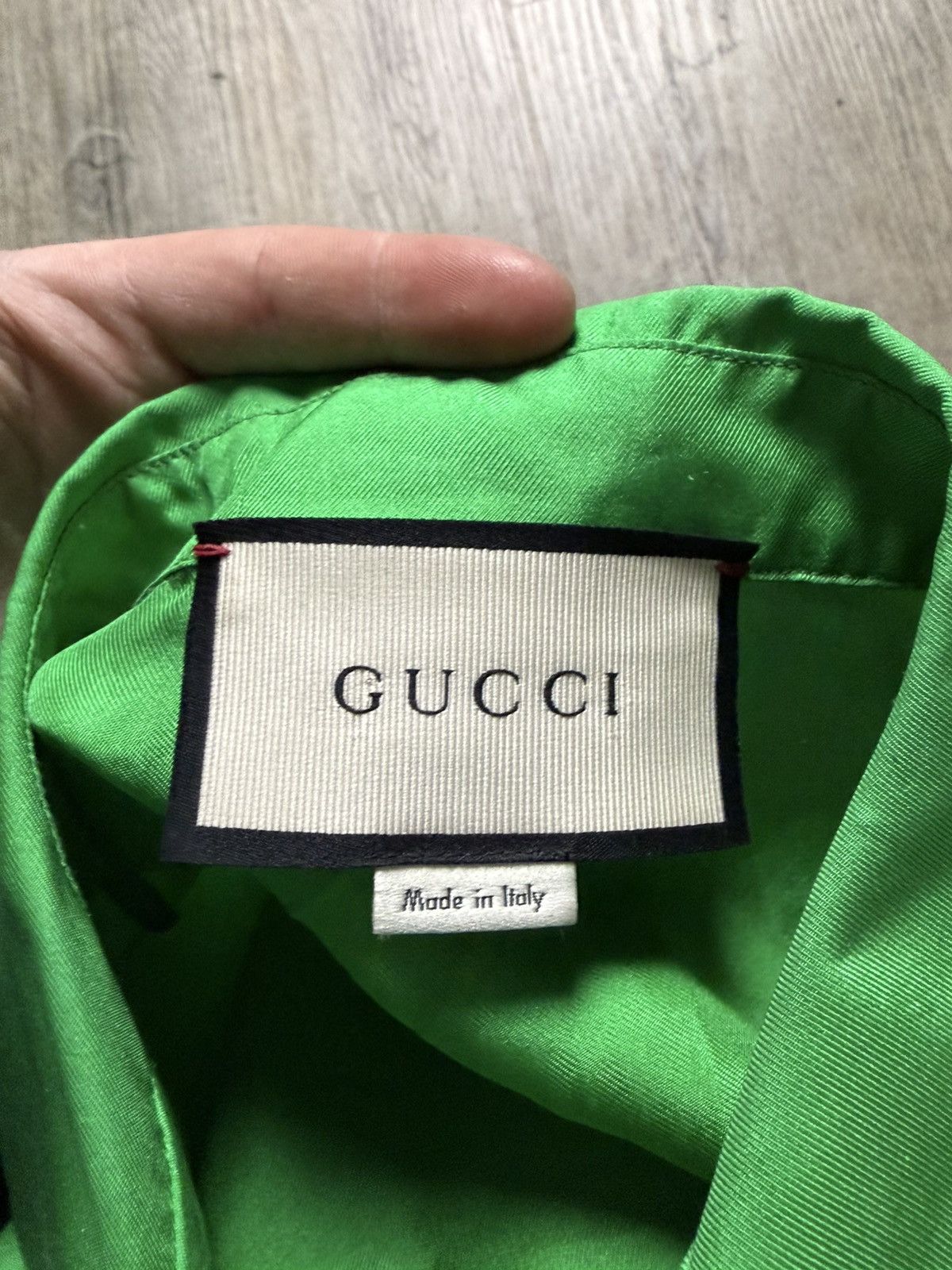 Gucci Black Cat Silk Shirt green/black Size US S / EU 44-46 / 1 - 7 Thumbnail