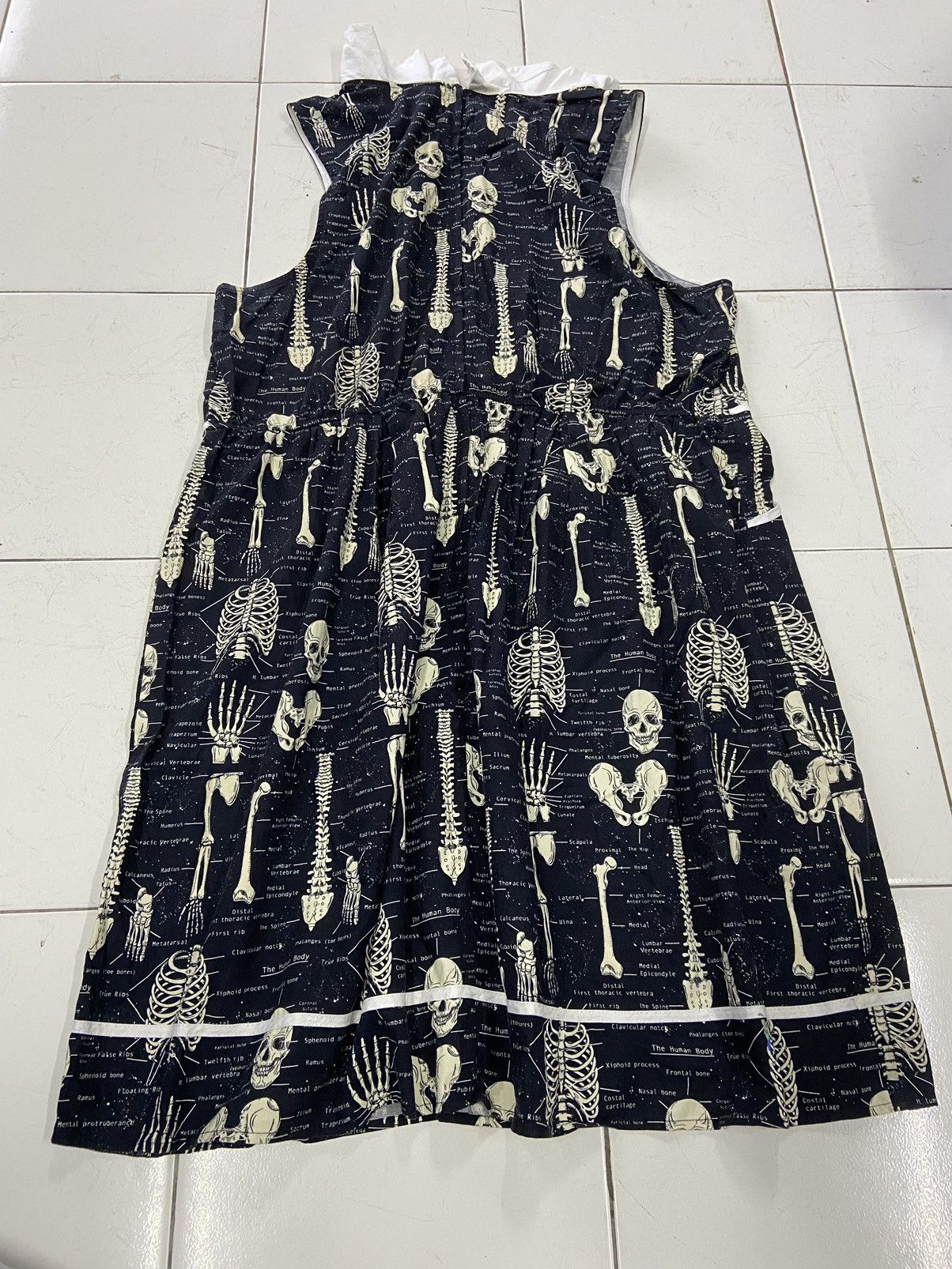 Bones FOLTER SKELETON BONES MIDI DRESS WITH POCKET Size 4XL / US 24-26 - 5 Thumbnail