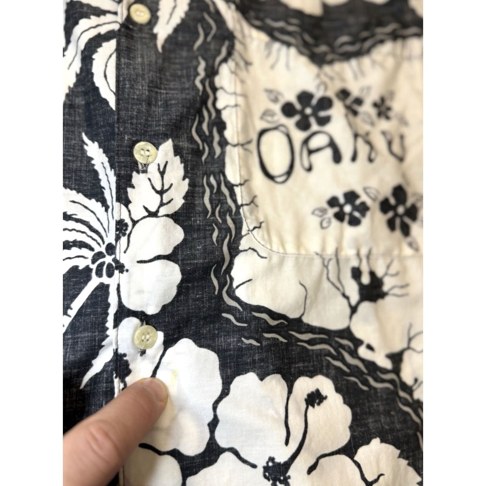 Reyn Spooner VINTAGE Reyn Spooner Hawaiian Shirt Oahu Black Cotton XXL Men Size US XXL / EU 58 / 5 - 8 Thumbnail