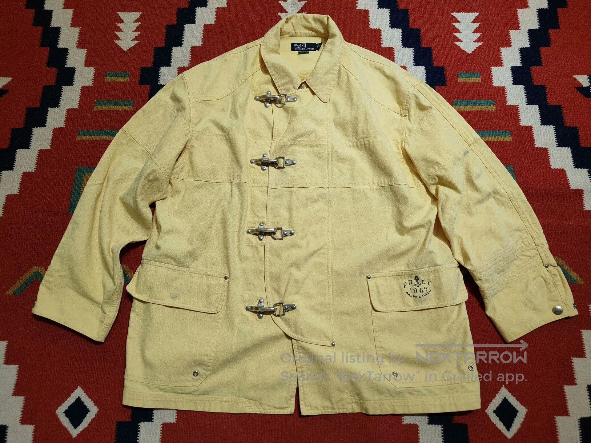 RRL Ralph Lauren Vintage Polo Yellow Firefighter Jacket. Size US XL / EU 56 / 4 - 1 Thumbnail