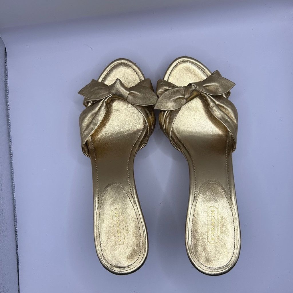 Coach Coach Gold heels NWOB cork 9 Size US 9 / IT 39 - 3 Thumbnail
