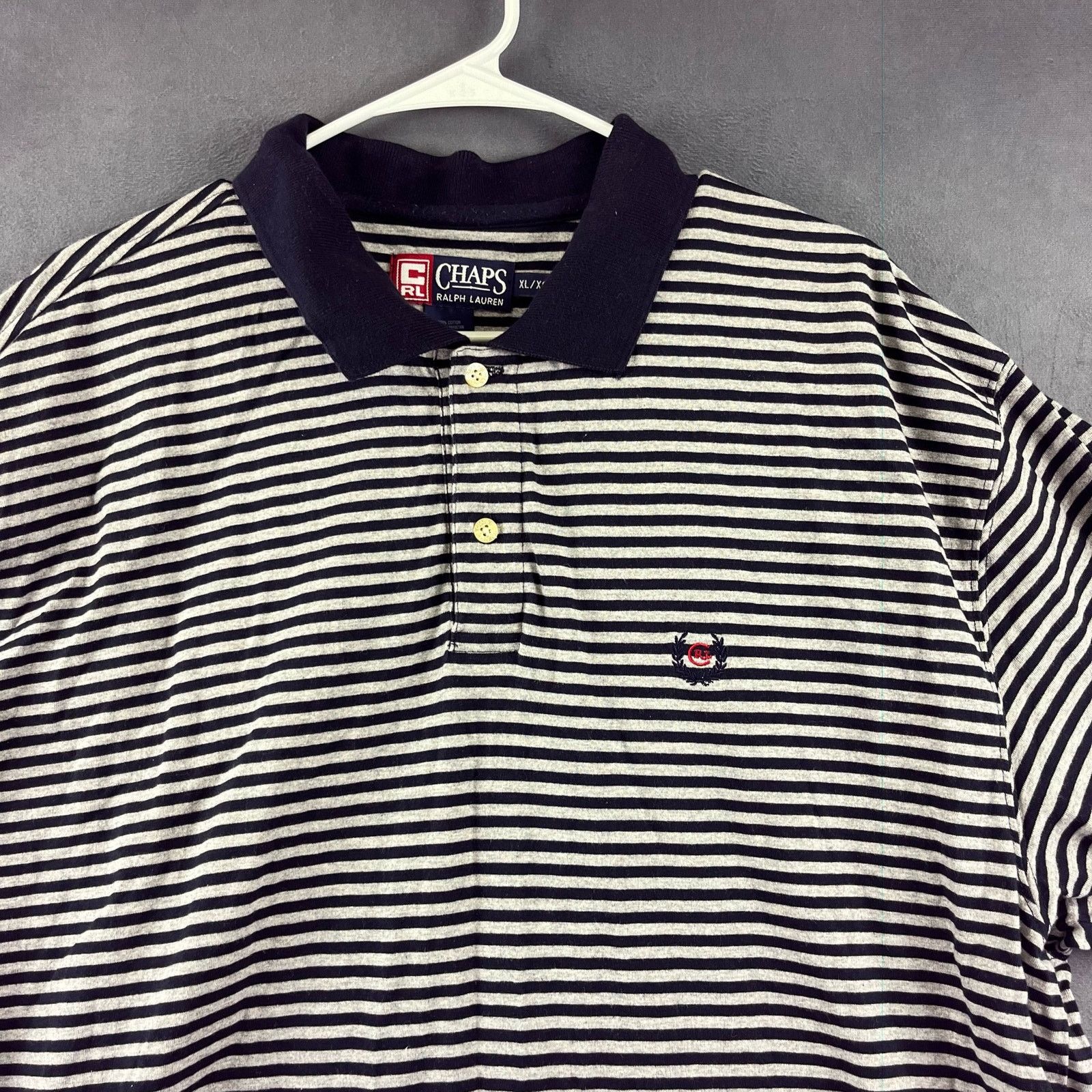 Chaps Ralph Lauren Y2K Chaps Ralph Lauren XL Shirt Oversize Striped Polo Street Size US XL / EU 56 / 4 - 4 Thumbnail