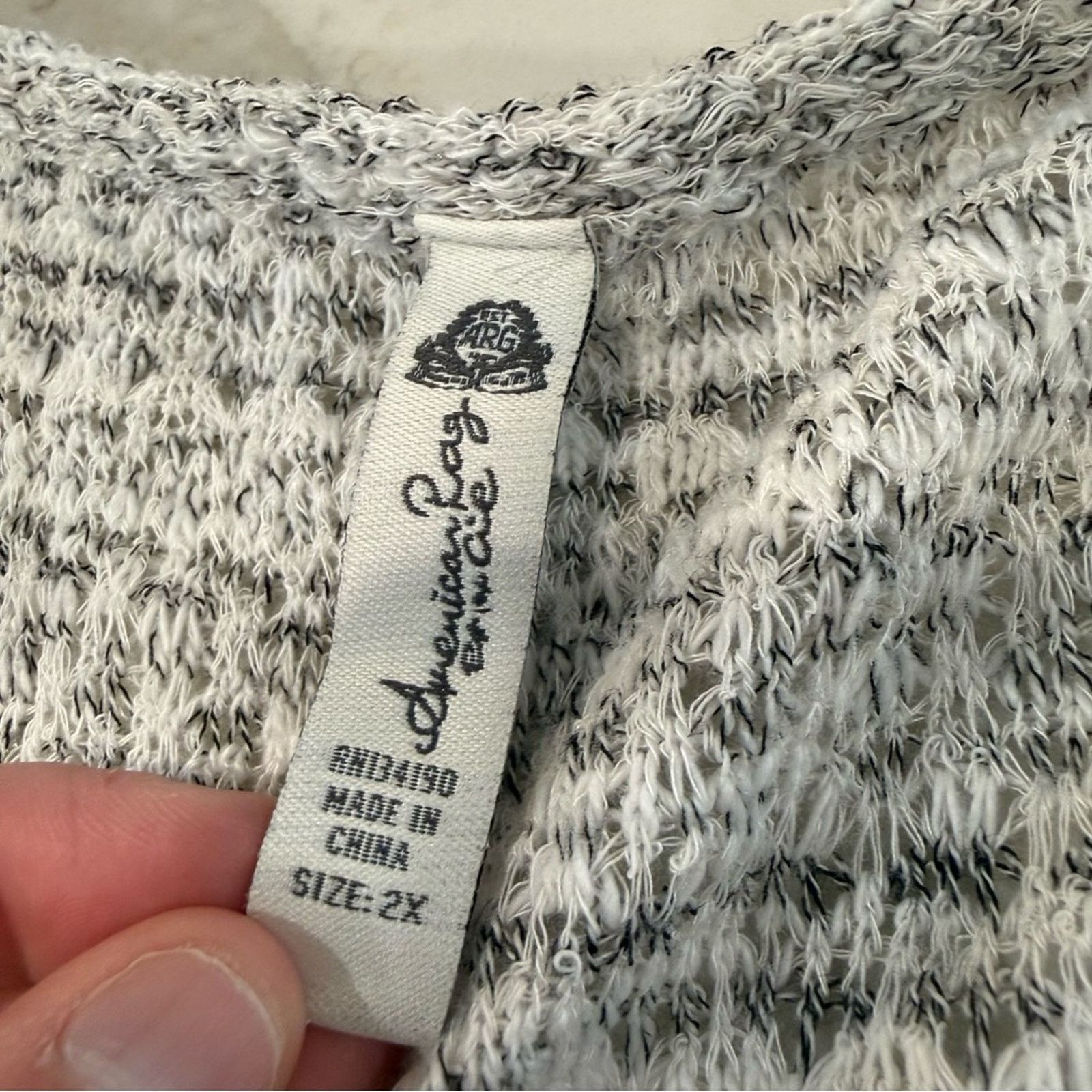 American Rag American Rag Cie Lace Trim Knit Cardigan Sweater Women’s 2X Size XXL / US 16-18 / IT 52-54 - 4 Thumbnail