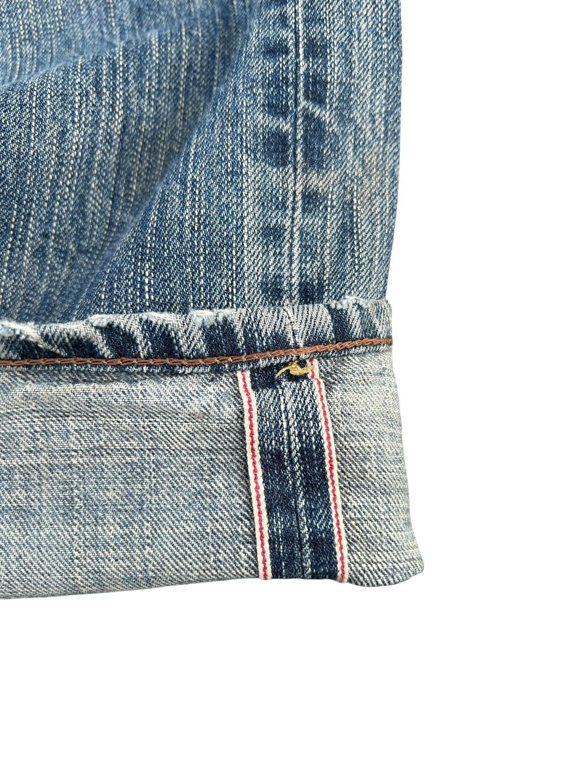 Kapital Thrashed Vintage Edwin 505zx Selvedge Denim Jeans japan Size US 31 - 2 Thumbnail