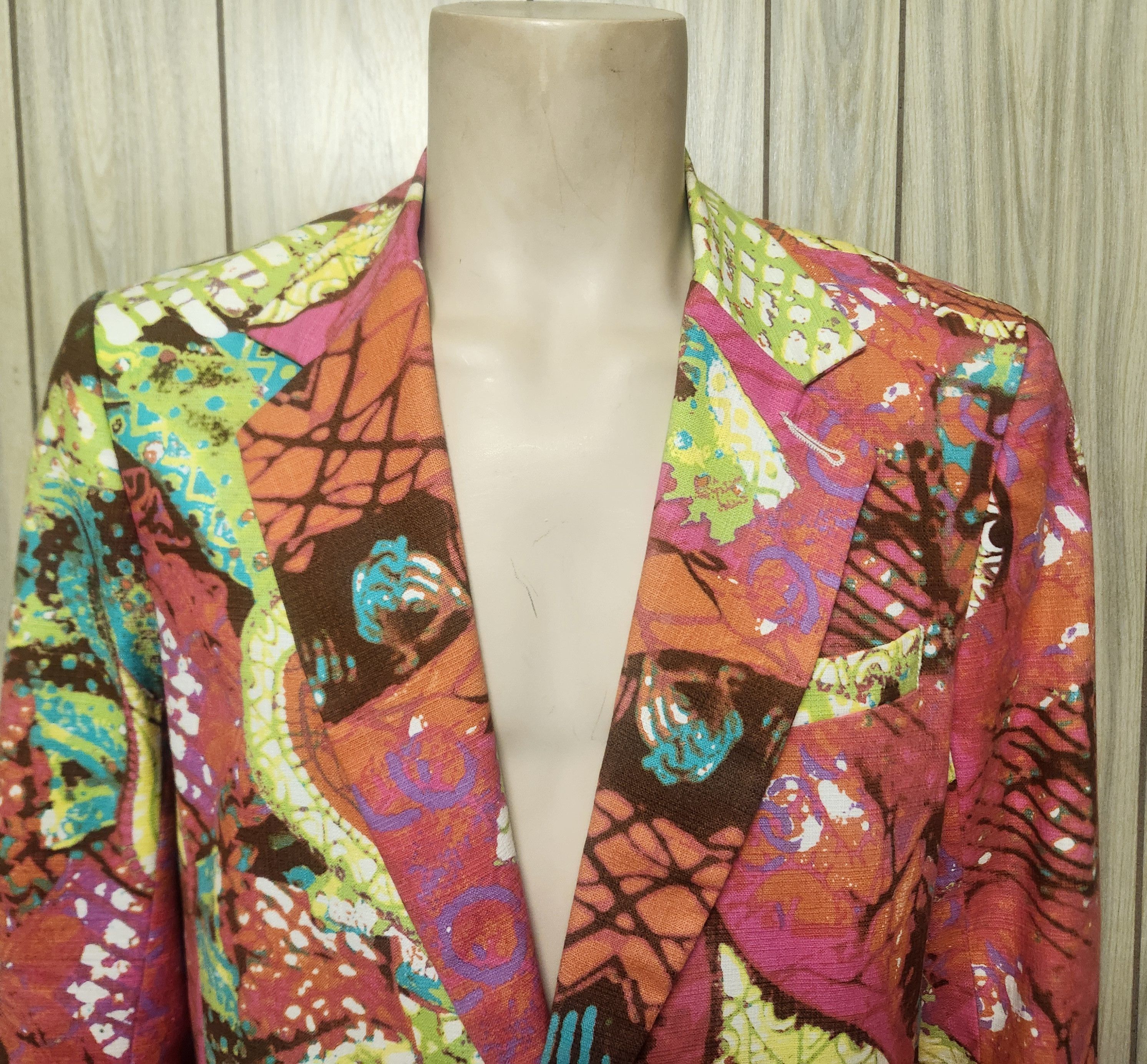 Other Trina Turk men's coat 40R vintage 1990s wild Size 40R - 3 Thumbnail