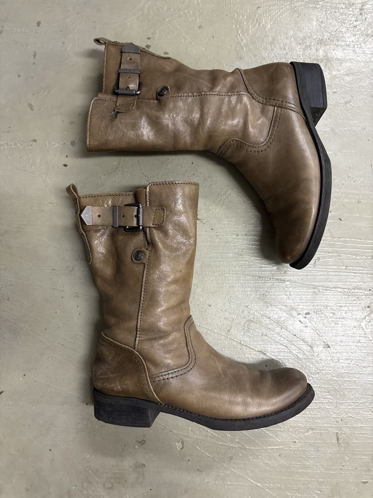 Alfredo Bannister Vintage Zipper Guidi Style Boots Size US 7.5 / EU 40-41 - 2 Thumbnail