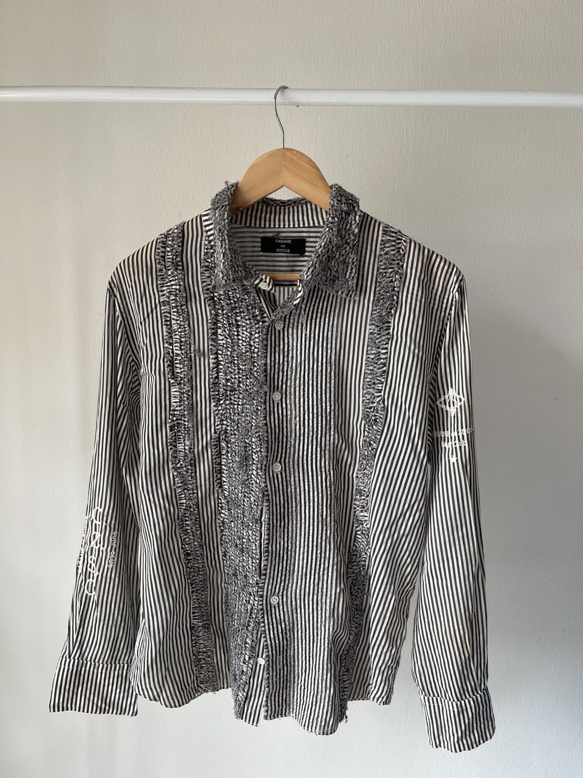2000s Cabane De Zucca Surf Club Stripe Shirt