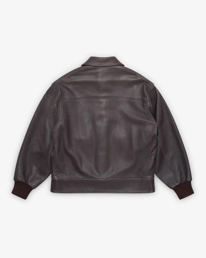 A.PRESSE A1 brown sheepskin leather jacket size 4 Size US XL / EU 56 / 4 - 2 Thumbnail