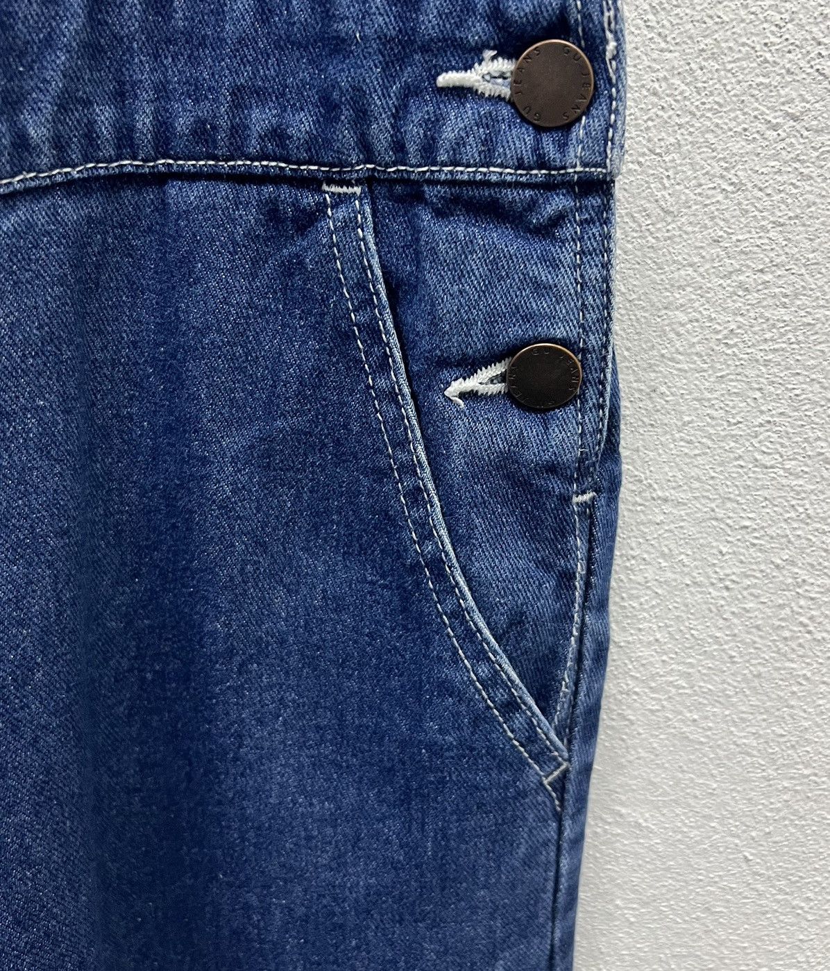 GU VINTAGE GU JEANS OVERALLS Size US 33 - 8 Thumbnail