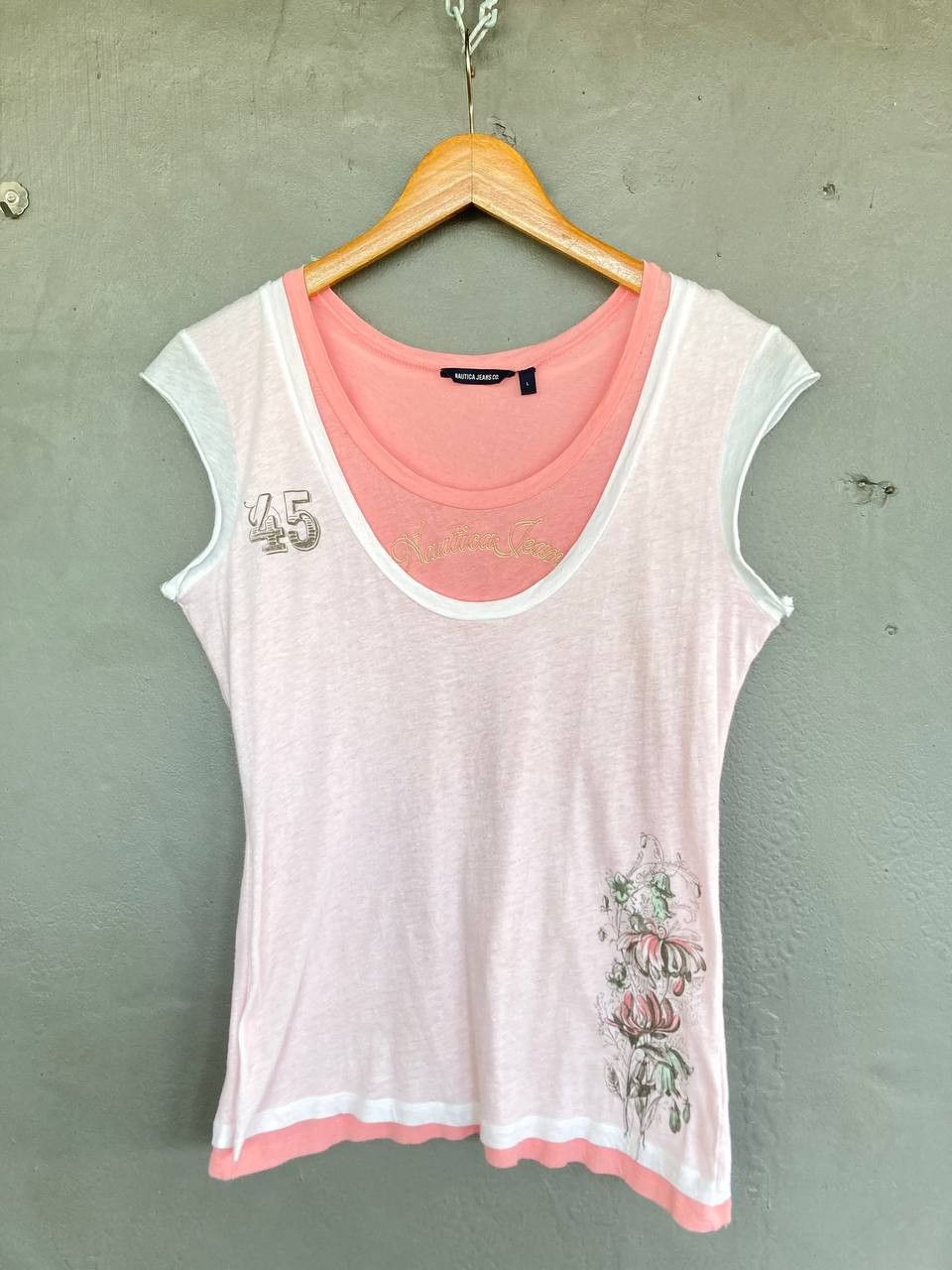 Nautica Nautica Y2k Double layered Tank Size L / US 10 / IT 46 - 1 Thumbnail