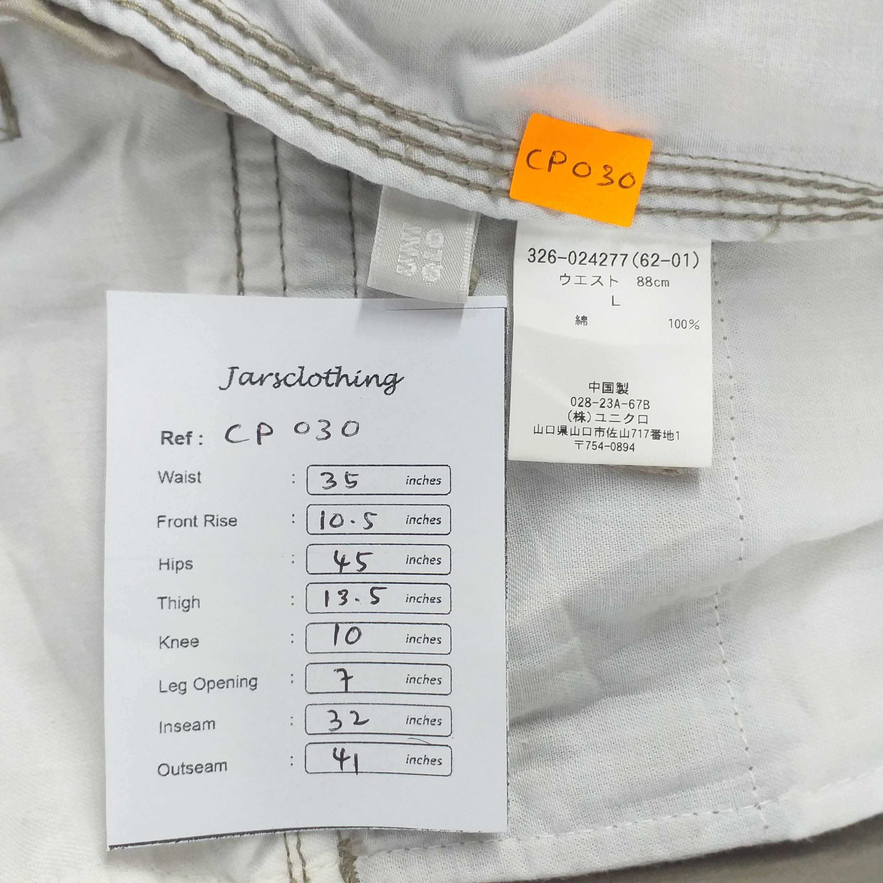 Japanese Brand Uniqlo Japanese Brand Cargo Pocket Pants 35 x 32 CP030 Size US 35 - 14 Thumbnail