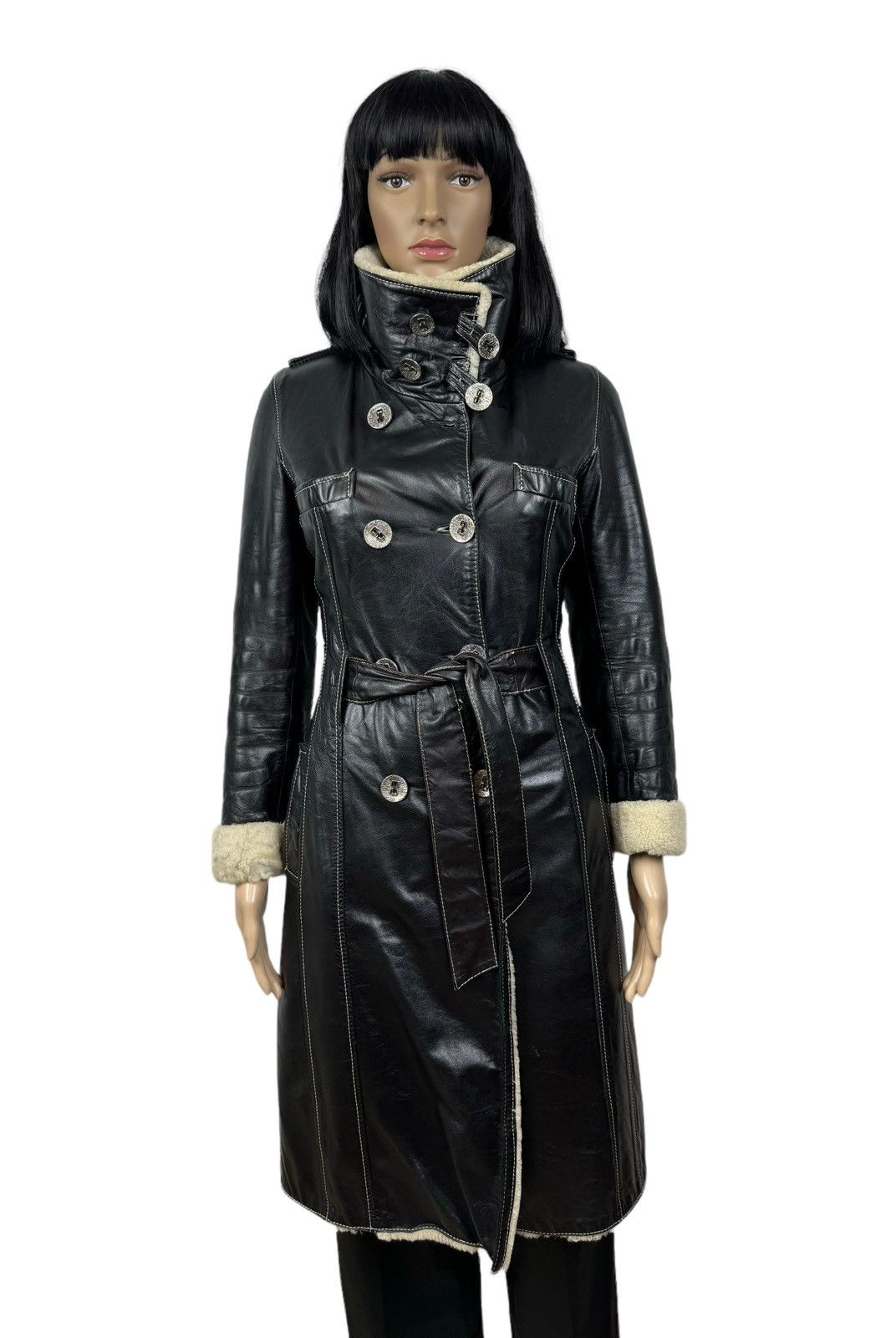 Other Jaris Genuine Leather Sheepskin Coat Belted size XS Size XS / US 0-2 / IT 36-38 - 8 Thumbnail