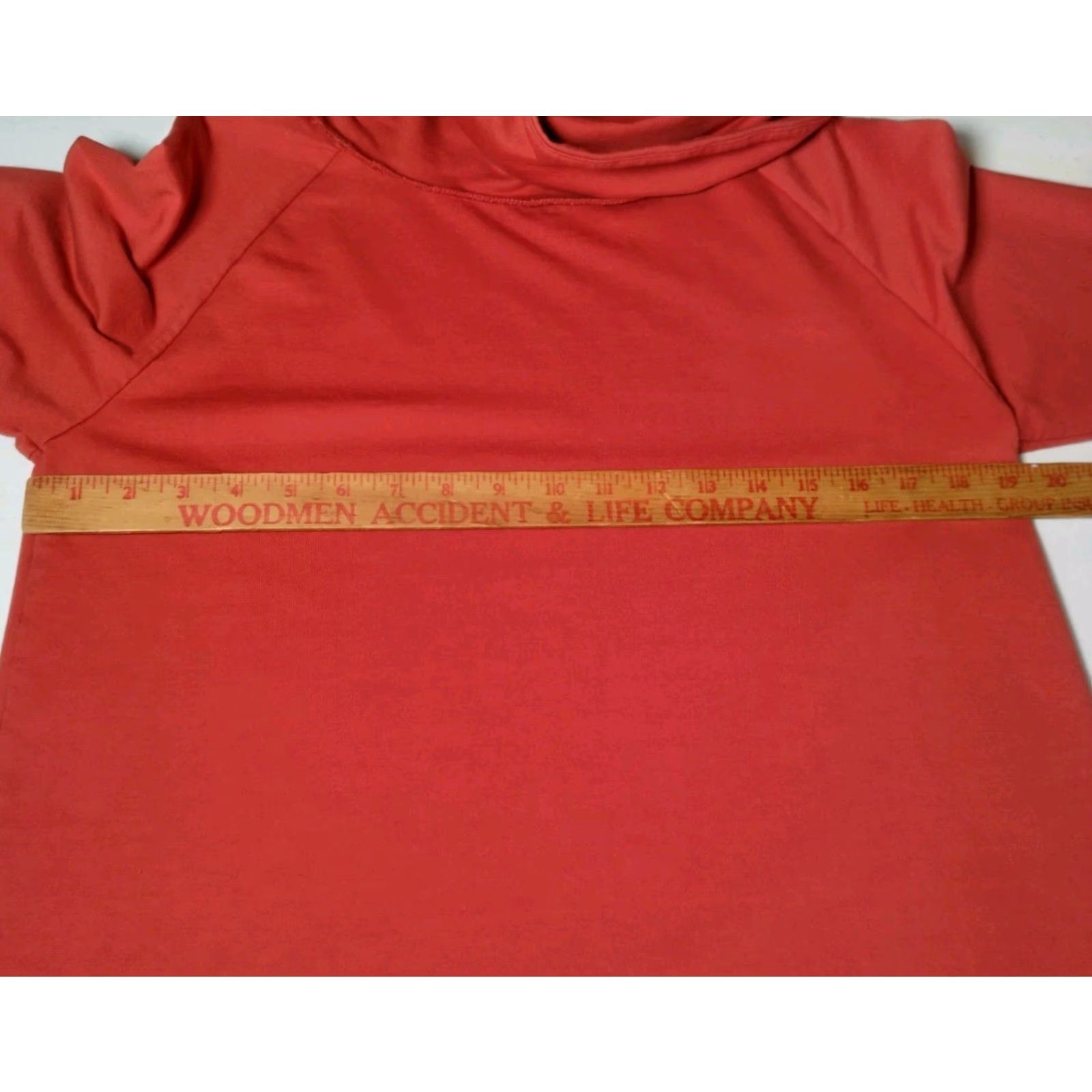 Soft Surroundings Soft Surroundings Tunic Shirt Women M Orange Long Sleeve High Neck Casual Pullover Knit Cotton Modal Spandex Regular Everyday Classic Comfort 90s? Size M / US 6-8 / IT 42-44 - 5 Thumbnail