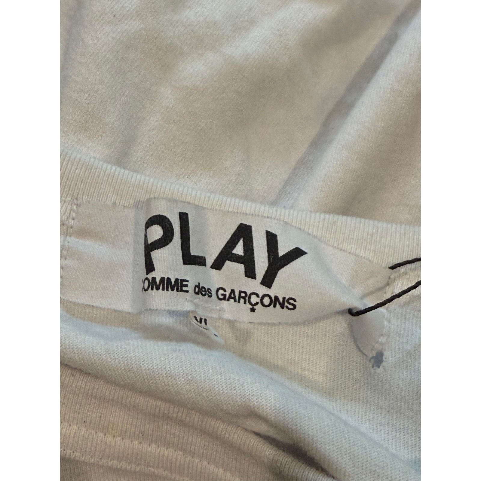 Comme des Garcons CDG Tee White Red Heart Size US XL / EU 56 / 4 - 2 Thumbnail