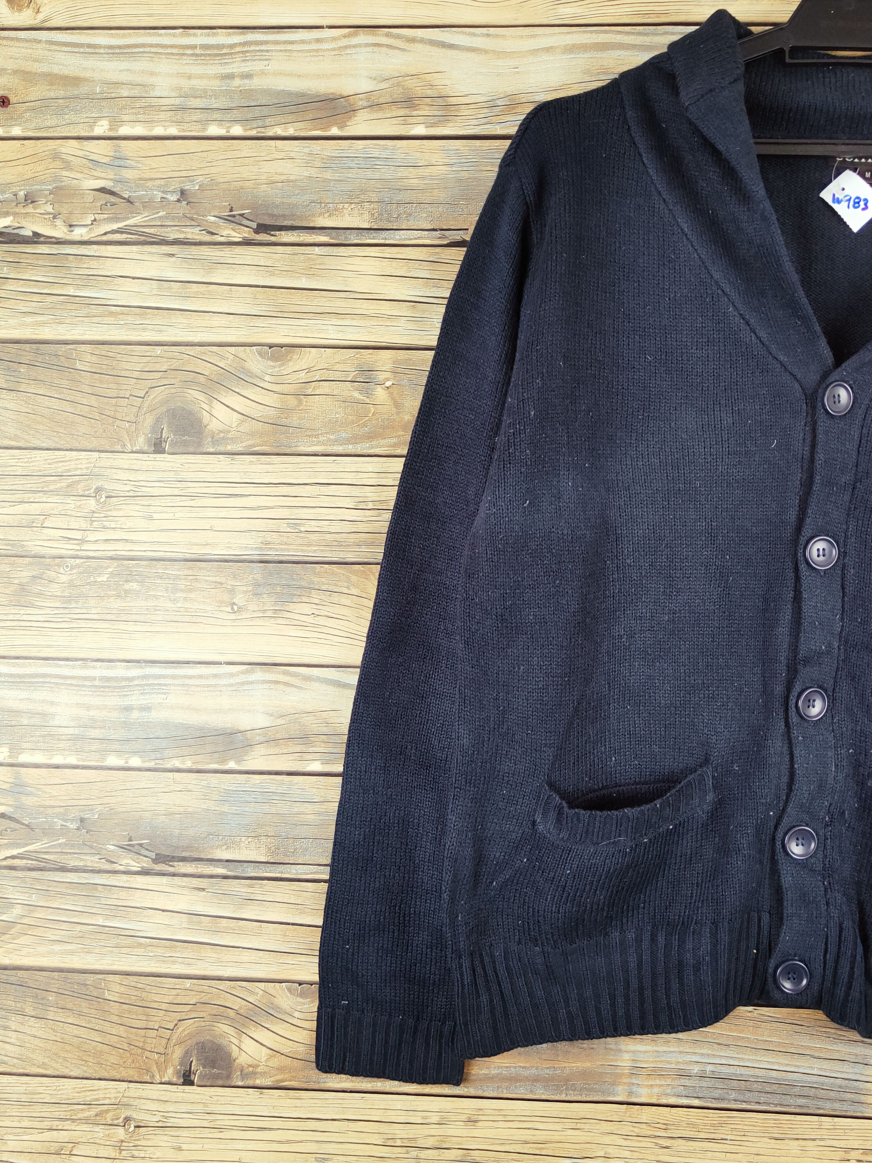 Homespun Knitwear × Japanese Brand Sorridere Navy Knitwear Cardigan #W983 Size US M / EU 48-50 / 2 - 3 Thumbnail