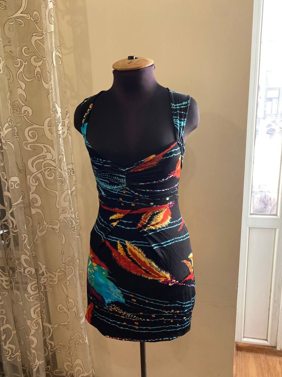 Roberto Cavalli Roberto Cavalli Leopard Print Midi Dress - Italian Designer Size S / US 4 / IT 40 - 1 Thumbnail