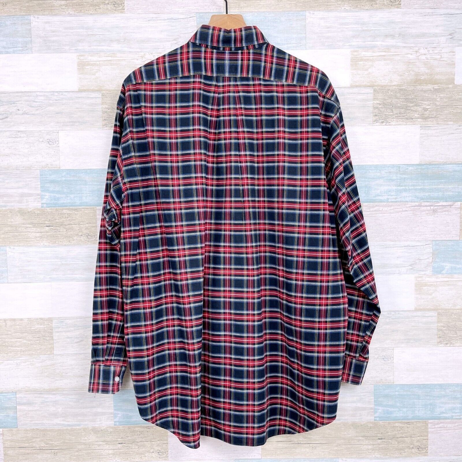 Lauren Ralph Lauren LRL Ralph Lauren Flannel Shirt Black Red Plaid Mens Large Size US L / EU 52-54 / 3 - 4 Thumbnail