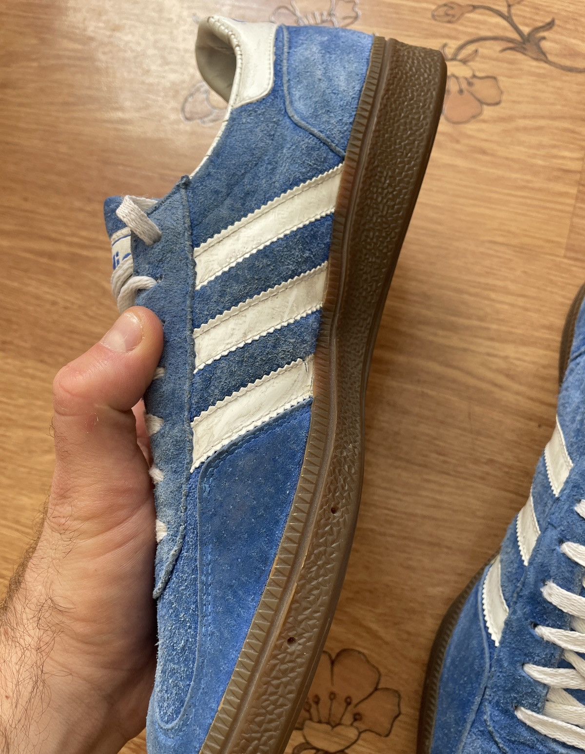 Adidas Vintage Adidas Spezial Blue white Sneakers Size US 9.5 / EU 42-43 - 16 Thumbnail