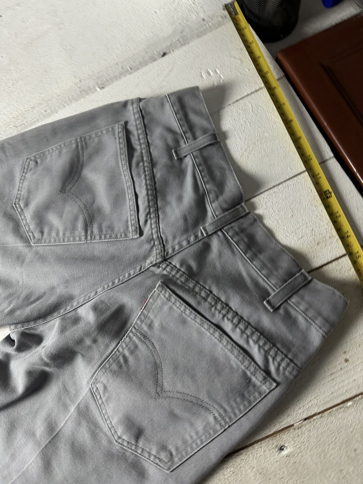 Levi's 🚨VNTG Levis Jeans STA PREST LEGEND y2k GRAY DENIM Size US 27 - 9 Thumbnail