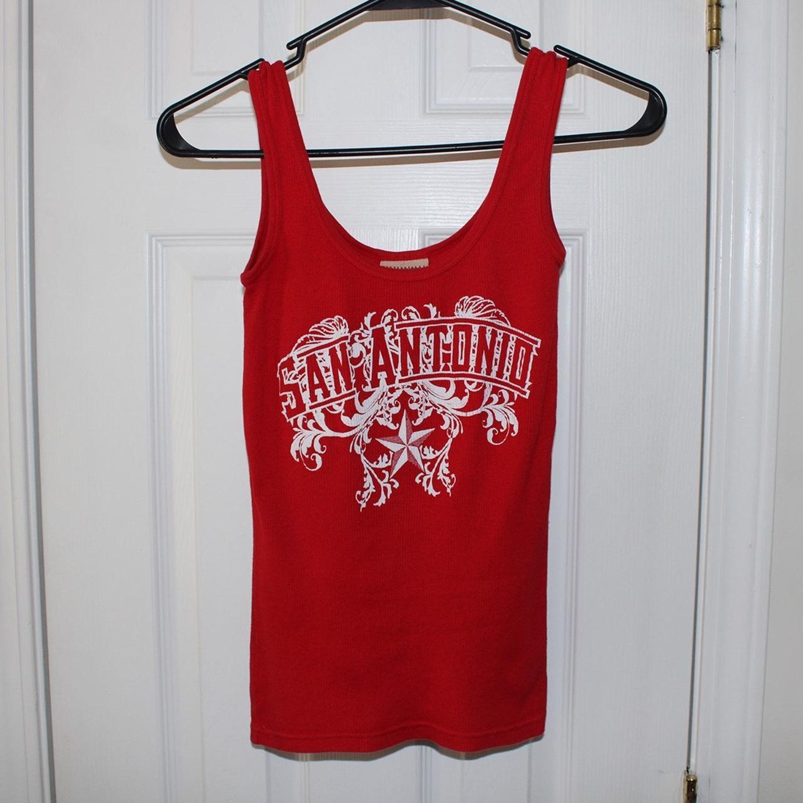 Vintage Red Vintage San Antonio Graphic Tank Top Size S / US 4 / IT 40 - 2 Thumbnail