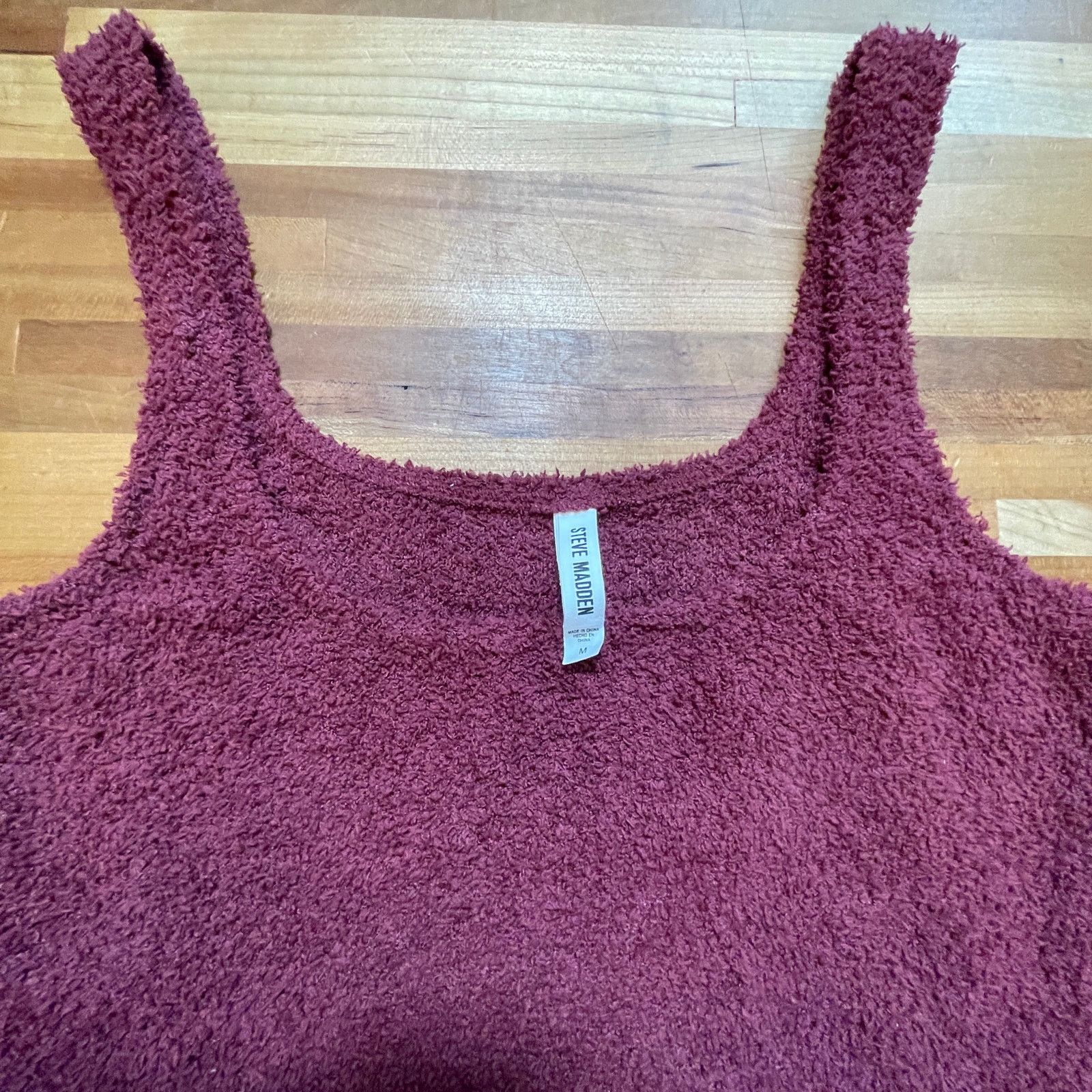 Steve Madden Steve Madden Women's Chenille Sleep Tank Top Zinfandel Small Size S / US 4 / IT 40 - 2 Thumbnail