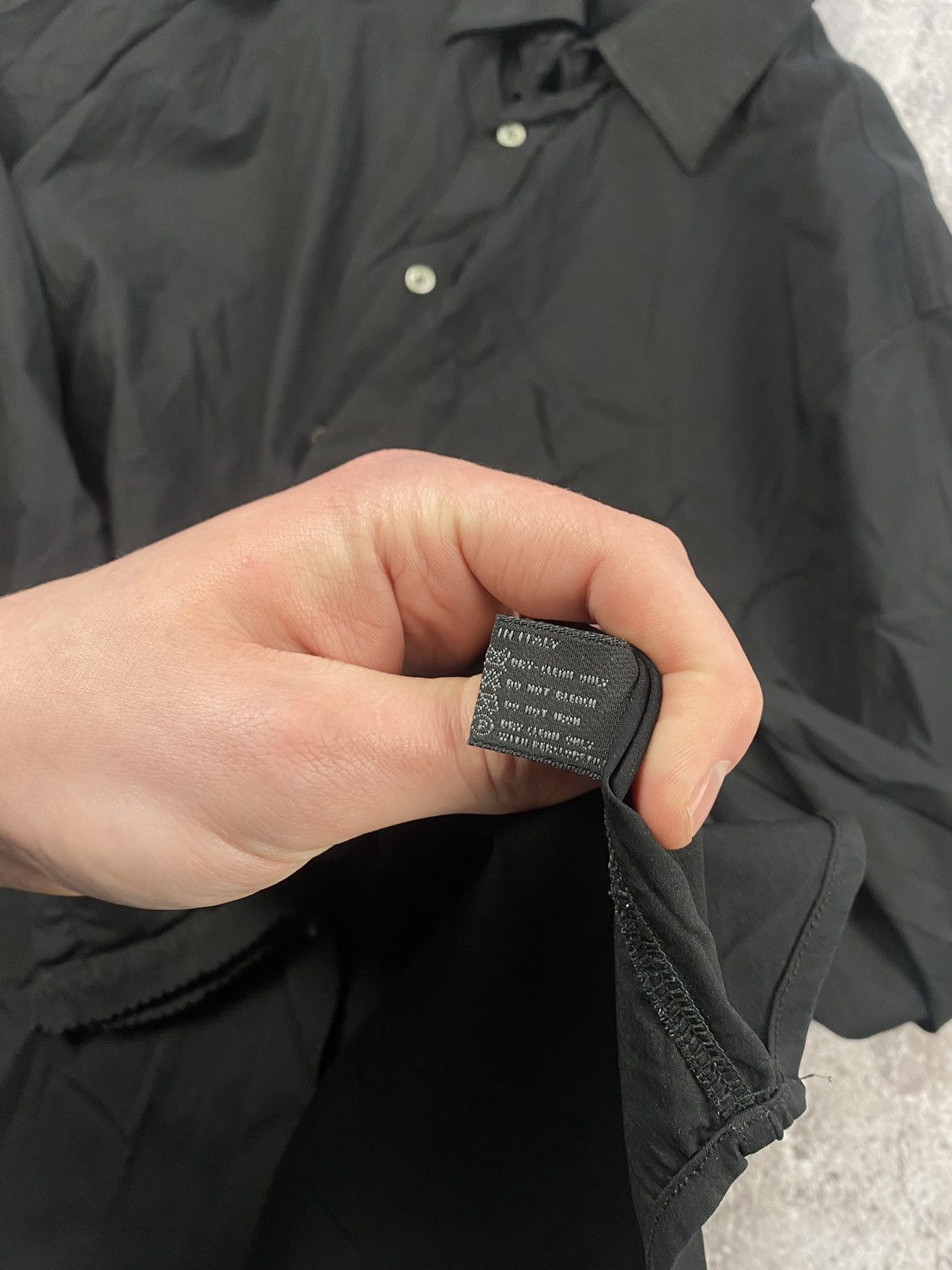 Prada × Vintage Prada vintage Distressed black nylon shirt Size US M / EU 48-50 / 2 - 7 Thumbnail