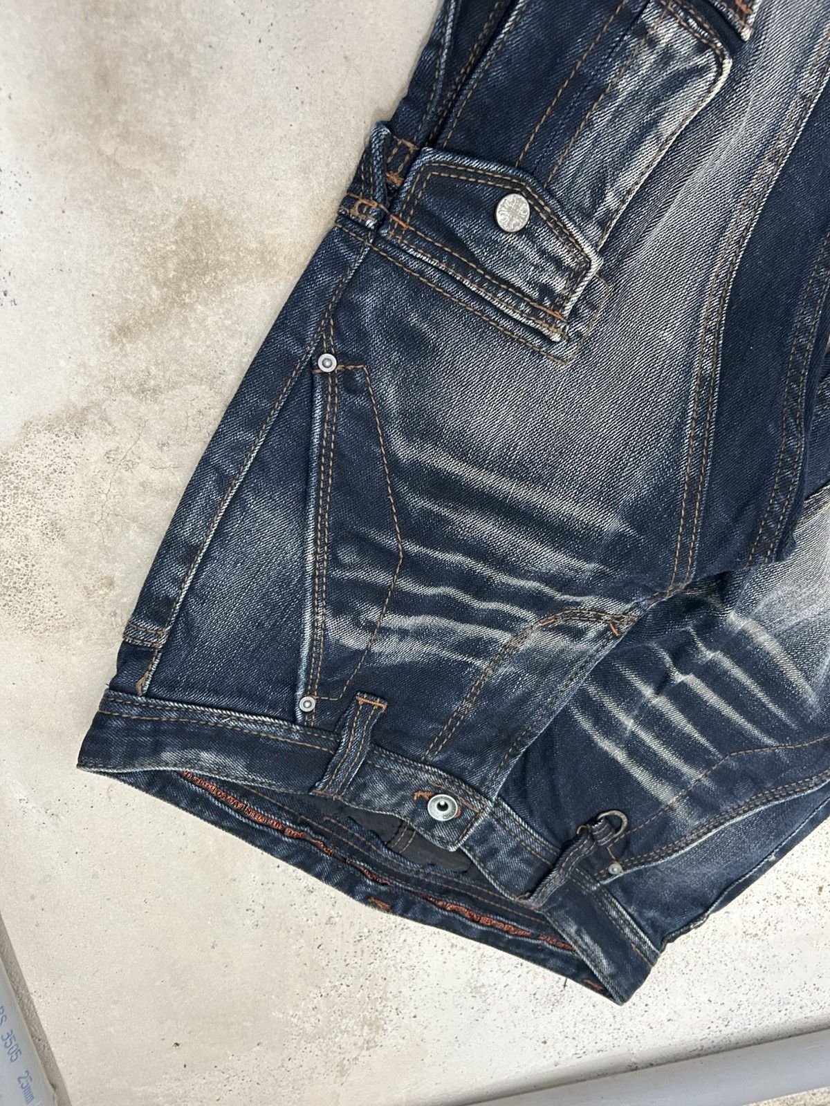 Tornado Mart Nicole Club Men Archive Mud Washed Whiskering Cargo Pocket Size US 30 / EU 46 - 13 Thumbnail