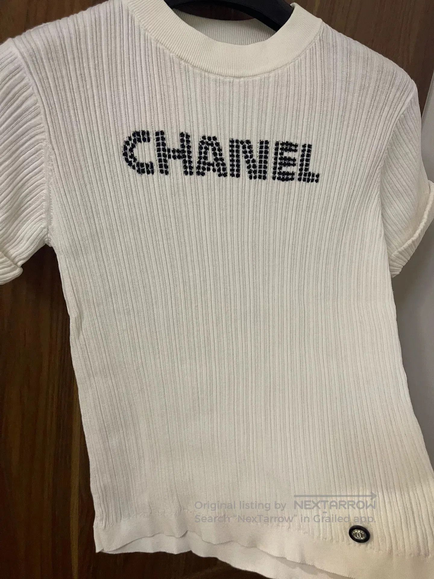 Chanel Chanel Knit Short Sleeve Top. Size XS / US 0-2 / IT 36-38 - 2 Thumbnail