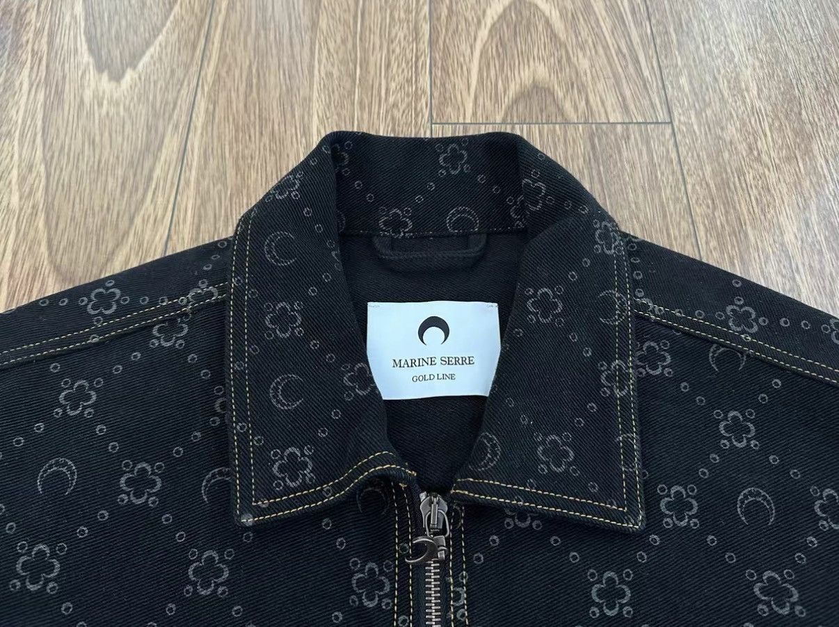 Marine Serre MARINE SERRE MOON JACQUARD JACKET Denim jacket Size US L / EU 52-54 / 3 - 3 Thumbnail