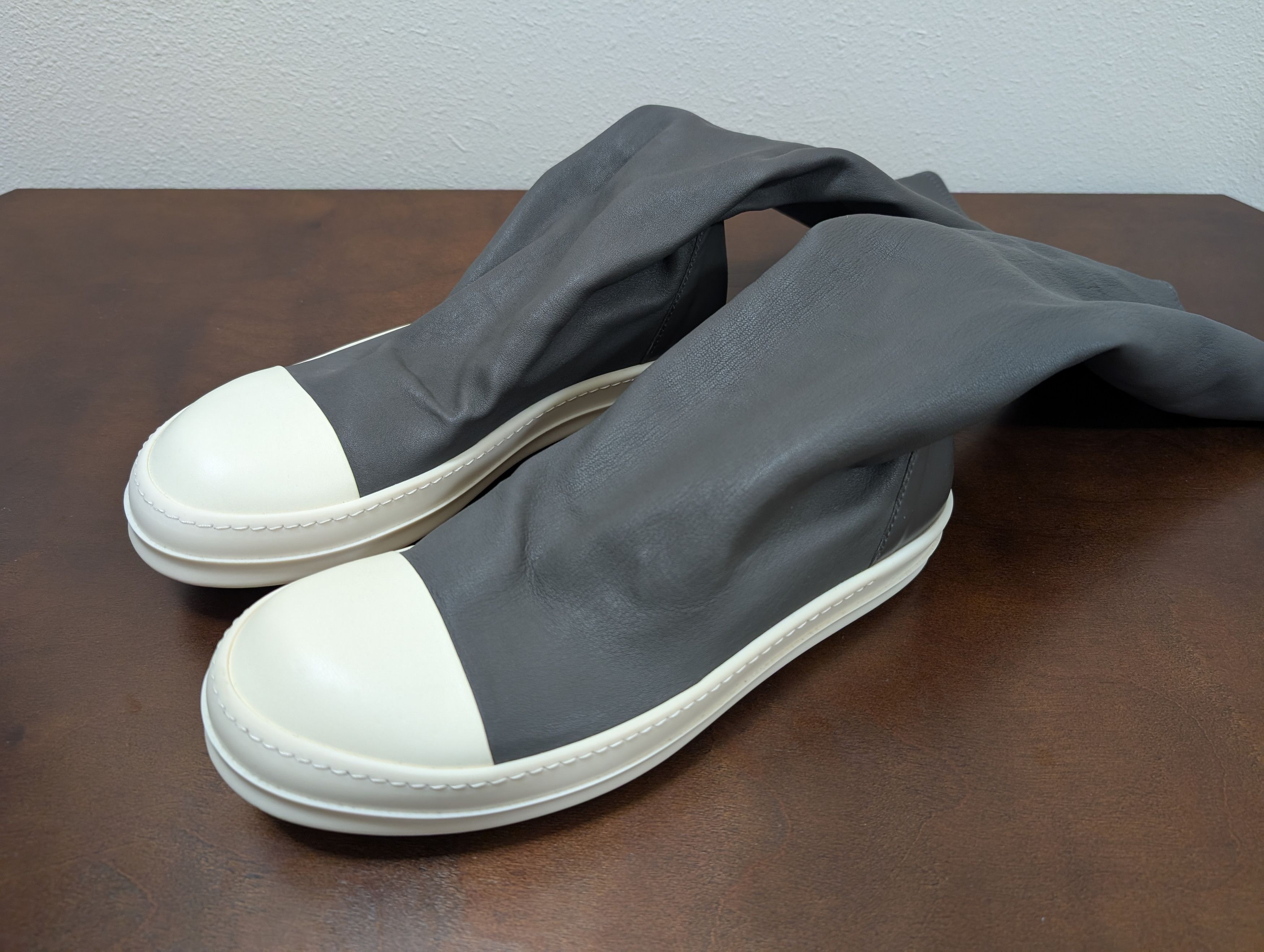 Rick Owens Rick Owens Grey Sock Sneakers Size US 9 / EU 42 - 1 Thumbnail