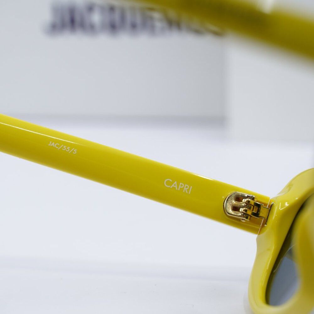 Jacquemus Jacquemus Capri Rectangular Sunglasses Yellow\Grey Size ONE SIZE - 6 Thumbnail